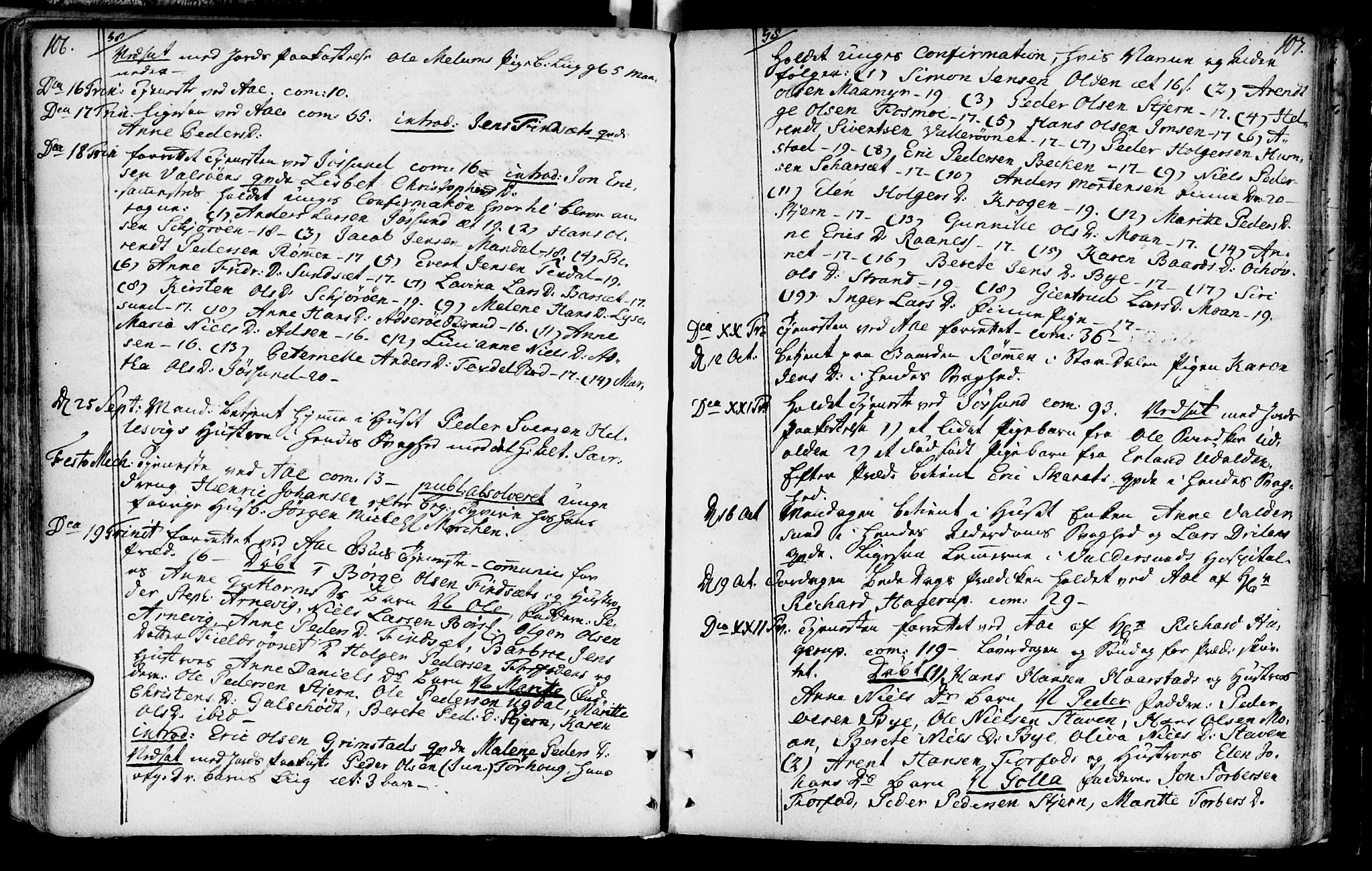 Ministerialprotokoller, klokkerbøker og fødselsregistre - Sør-Trøndelag, AV/SAT-A-1456/655/L0672: Ministerialbok nr. 655A01, 1750-1779, s. 106-107