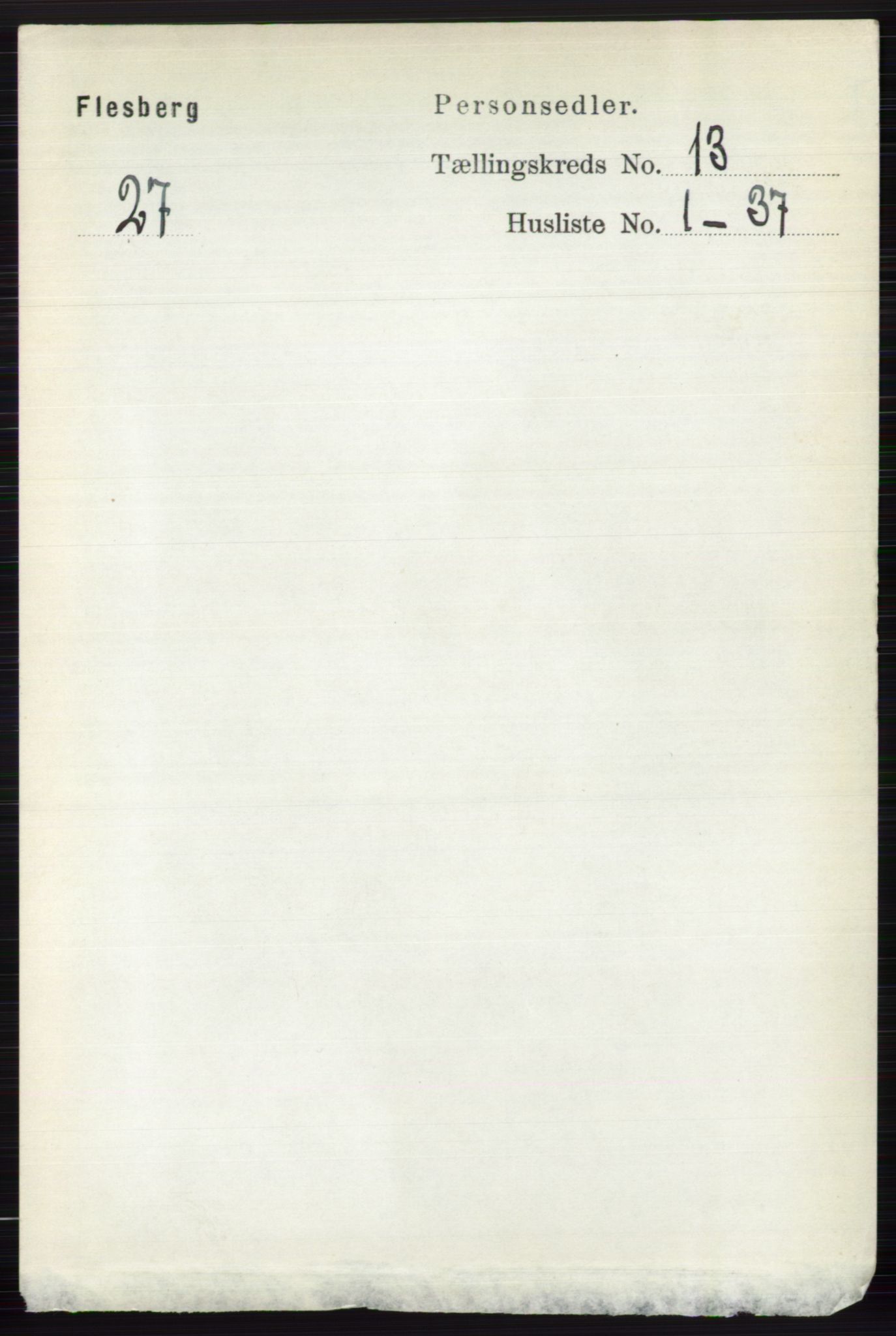 RA, Folketelling 1891 for 0631 Flesberg herred, 1891, s. 2223