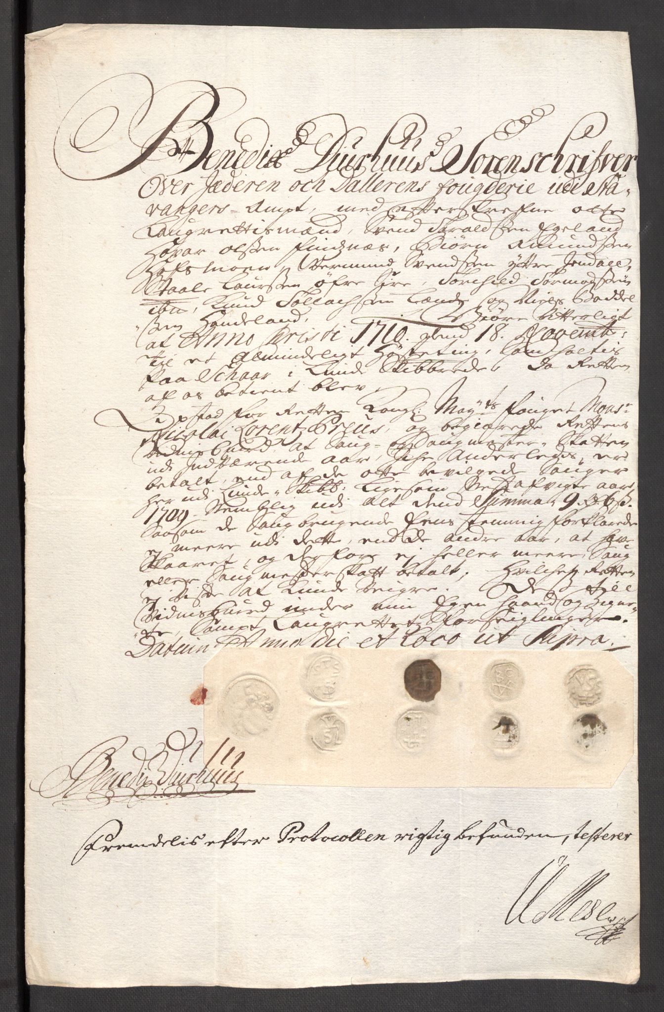 Rentekammeret inntil 1814, Reviderte regnskaper, Fogderegnskap, AV/RA-EA-4092/R46/L2734: Fogderegnskap Jæren og Dalane, 1709-1710, s. 150