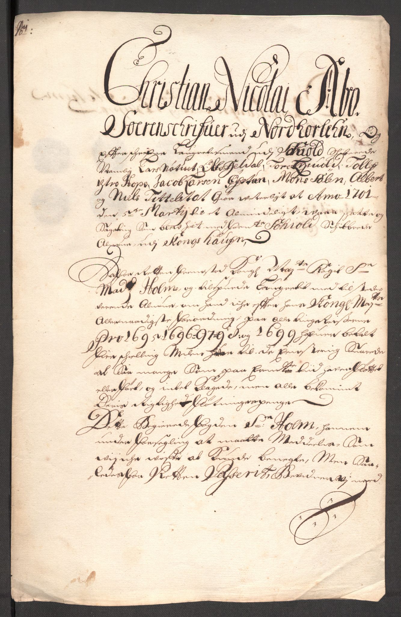 Rentekammeret inntil 1814, Reviderte regnskaper, Fogderegnskap, RA/EA-4092/R51/L3184: Fogderegnskap Nordhordland og Voss, 1698-1699, s. 359