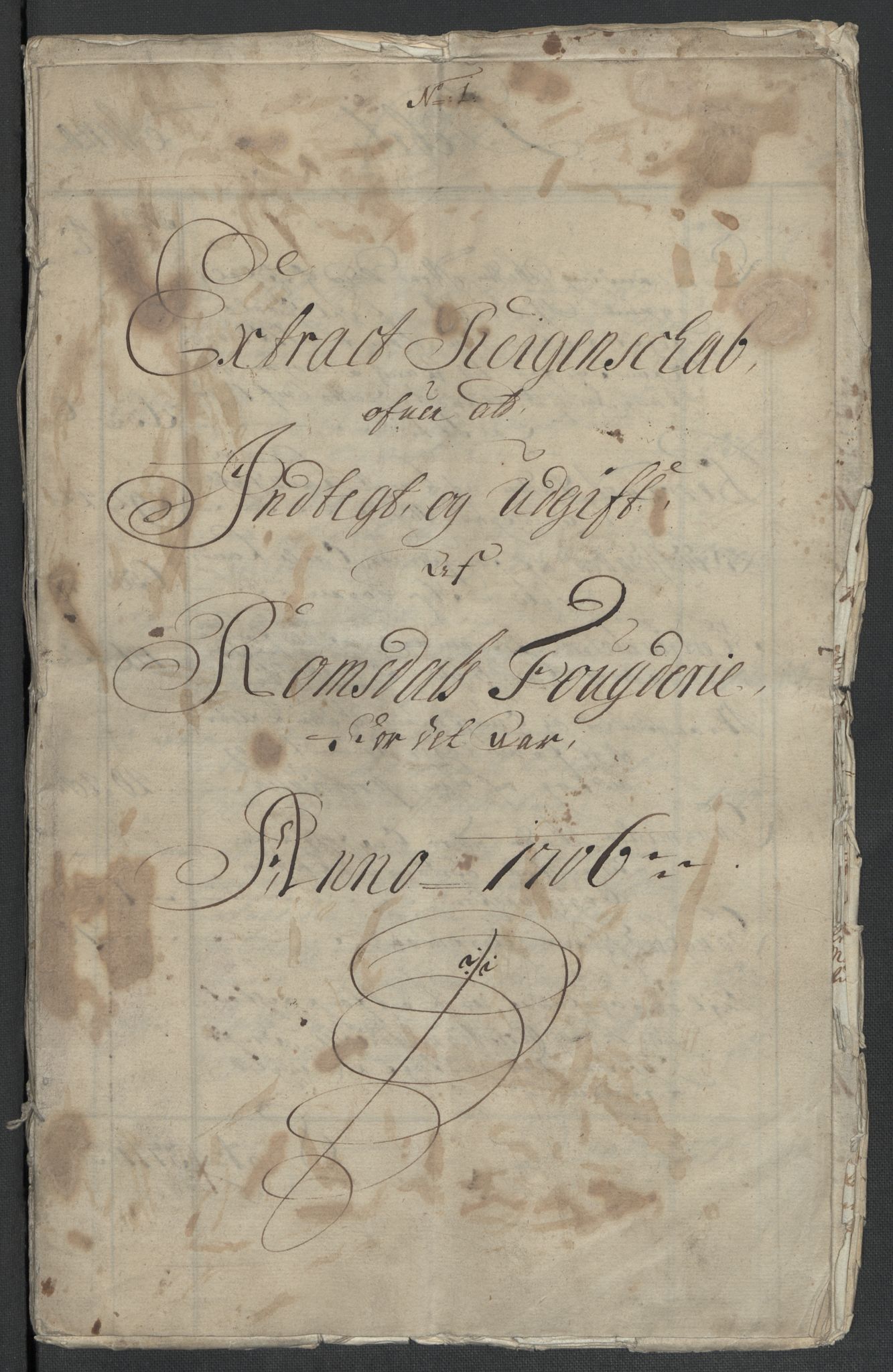 Rentekammeret inntil 1814, Reviderte regnskaper, Fogderegnskap, AV/RA-EA-4092/R55/L3657: Fogderegnskap Romsdal, 1706, s. 5