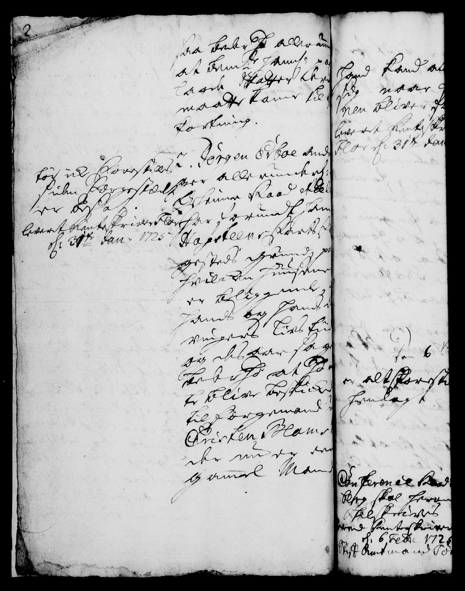 Rentekammeret, Kammerkanselliet, RA/EA-3111/G/Gh/Gha/L0007: Norsk ekstraktmemorialprotokoll (merket RK 53.52), 1724-1725, s. 2