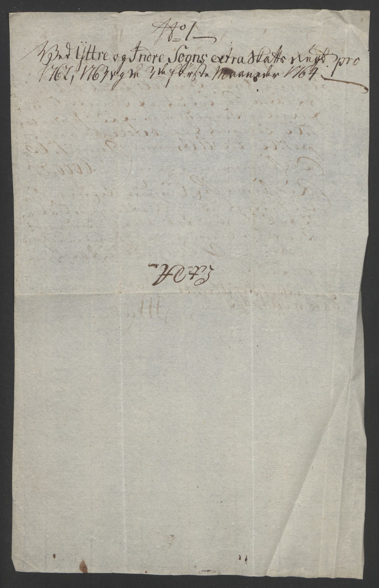 Rentekammeret inntil 1814, Realistisk ordnet avdeling, RA/EA-4070/Ol/L0018: [Gg 10]: Ekstraskatten, 23.09.1762. Sogn, 1762-1772, s. 83