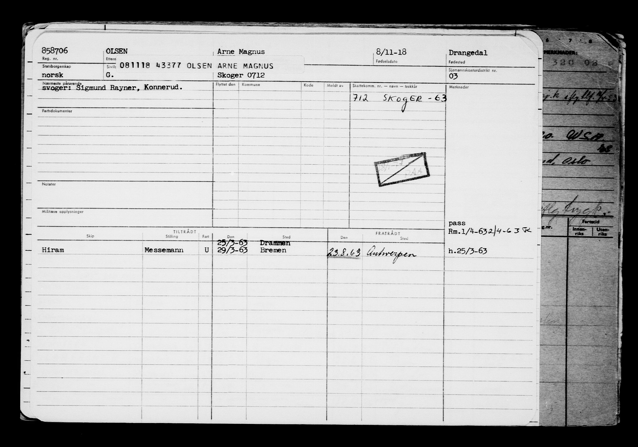 Direktoratet for sjømenn, AV/RA-S-3545/G/Gb/L0163: Hovedkort, 1918, s. 795