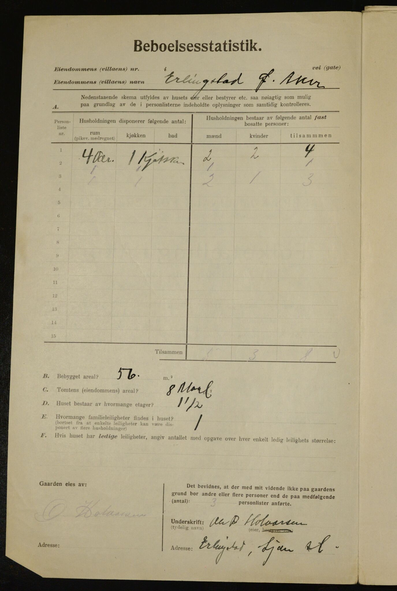 , Kommunal folketelling 1.12.1923 for Aker, 1923, s. 40959