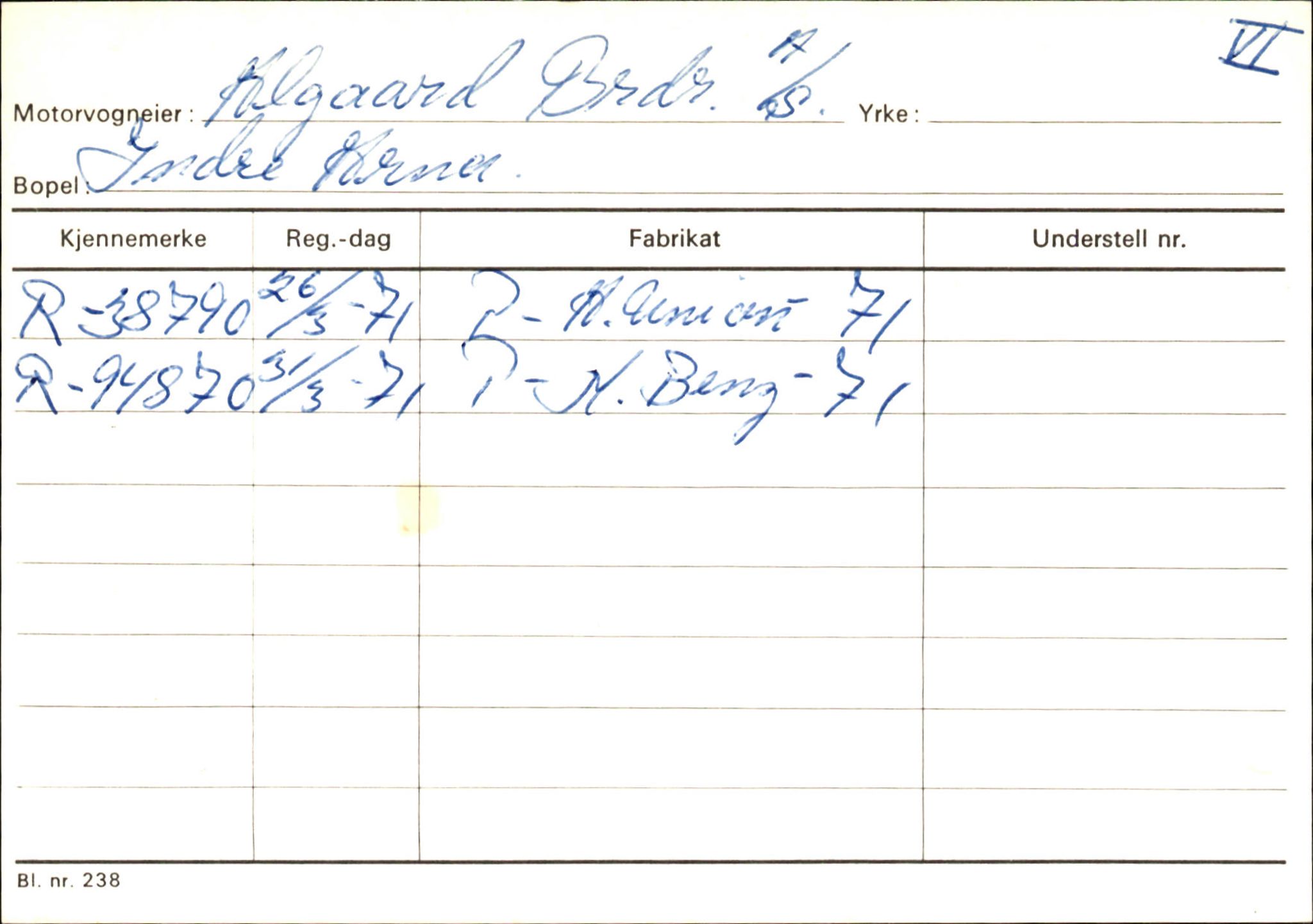 Statens vegvesen, Hordaland vegkontor, AV/SAB-A-5201/2/Ha/L0001: R-eierkort A, 1920-1971, s. 415