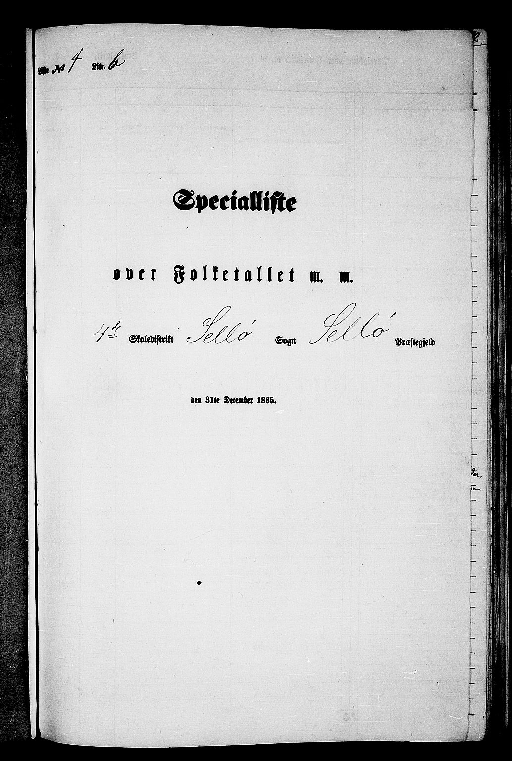 RA, Folketelling 1865 for 1441P Selje prestegjeld, 1865, s. 77