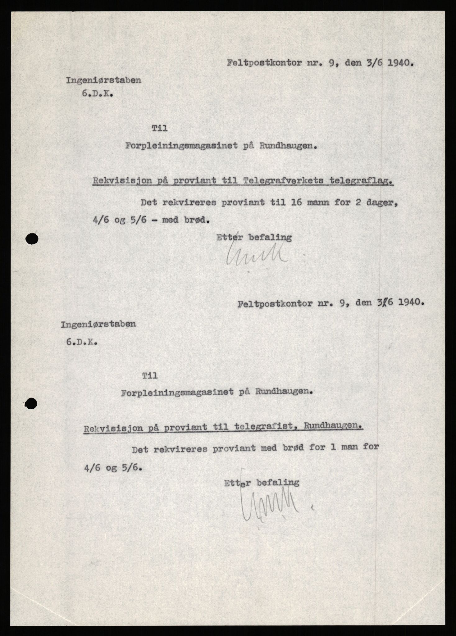 Forsvaret, Forsvarets krigshistoriske avdeling, AV/RA-RAFA-2017/Y/Yb/L0155: II-C-11-670  -  6. Divisjon: Hålogaland ingeniørbataljon, 1940, s. 664