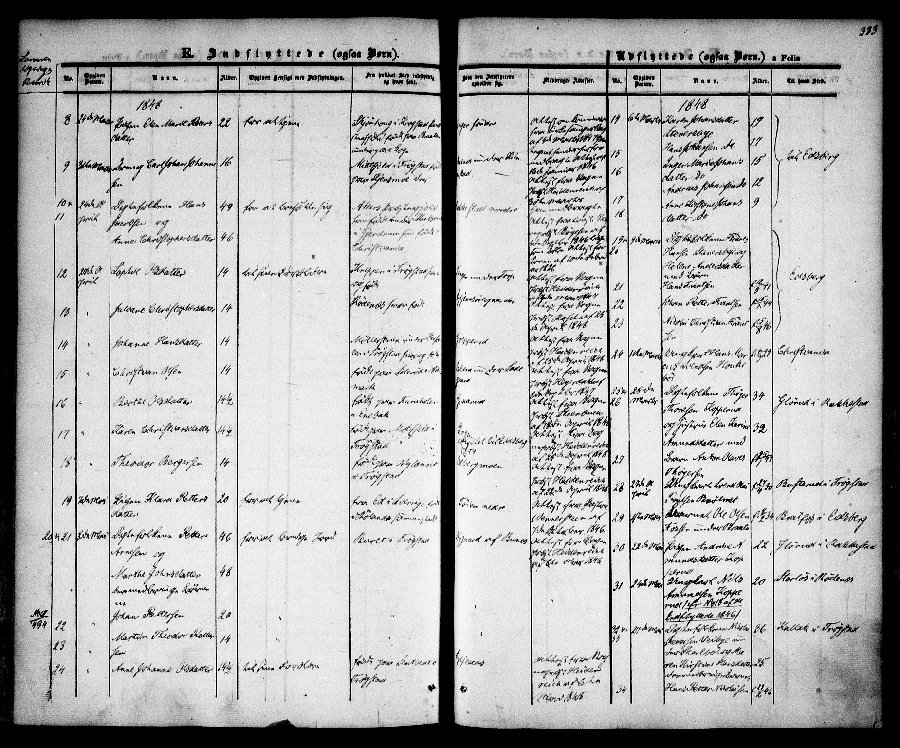 Høland prestekontor Kirkebøker, AV/SAO-A-10346a/F/Fa/L0009: Ministerialbok nr. I 9, 1846-1853, s. 333