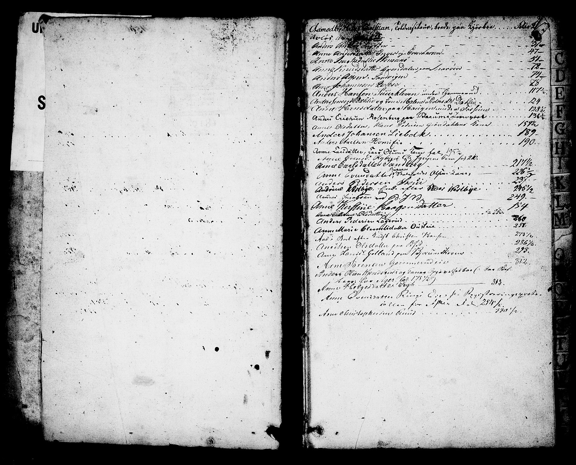 Aker sorenskriveri, SAO/A-10895/H/Hc/Hcb/L0002: Skifteregistreringsprotokoll - Bærum, 1819-1840, s. 1b-2a