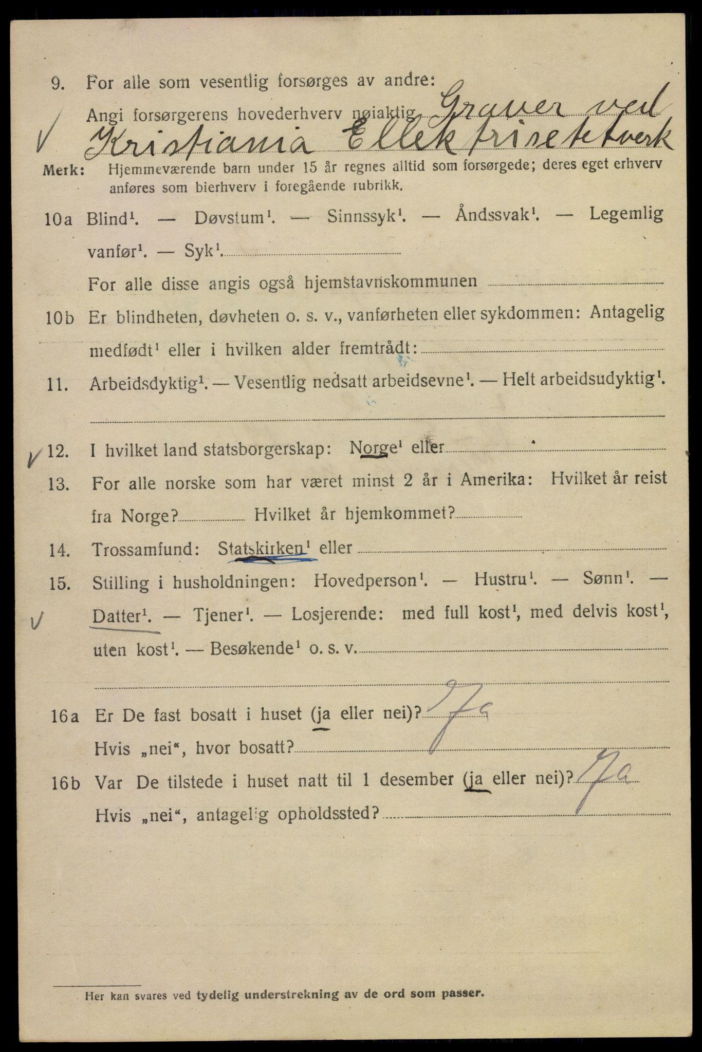 SAO, Folketelling 1920 for 0301 Kristiania kjøpstad, 1920, s. 630524