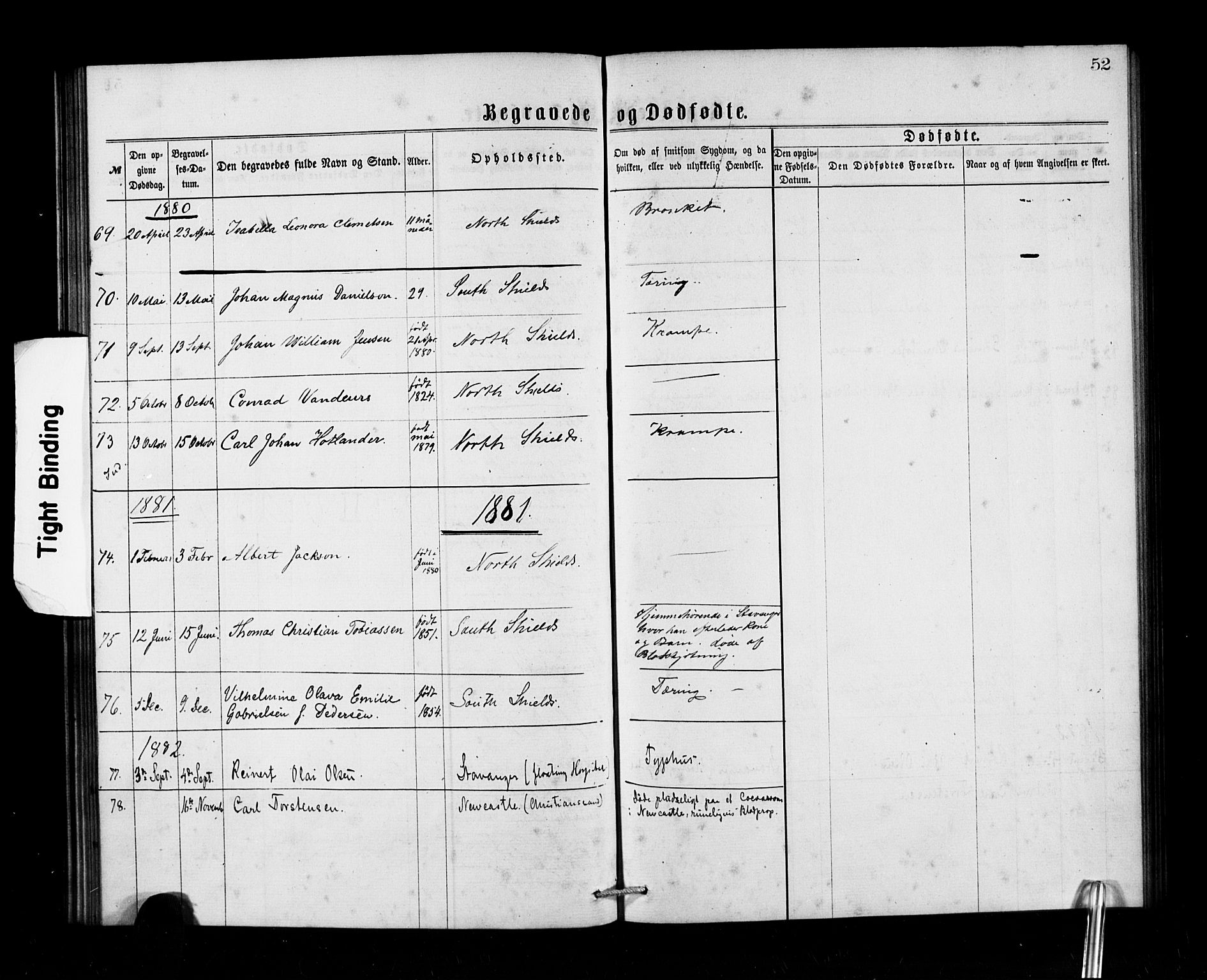 Den norske sjømannsmisjon i utlandet/Tyne-havnene (North Shields og New Castle), AV/SAB-SAB/PA-0101/H/Ha/L0001: Ministerialbok nr. A 1, 1865-1883, s. 52