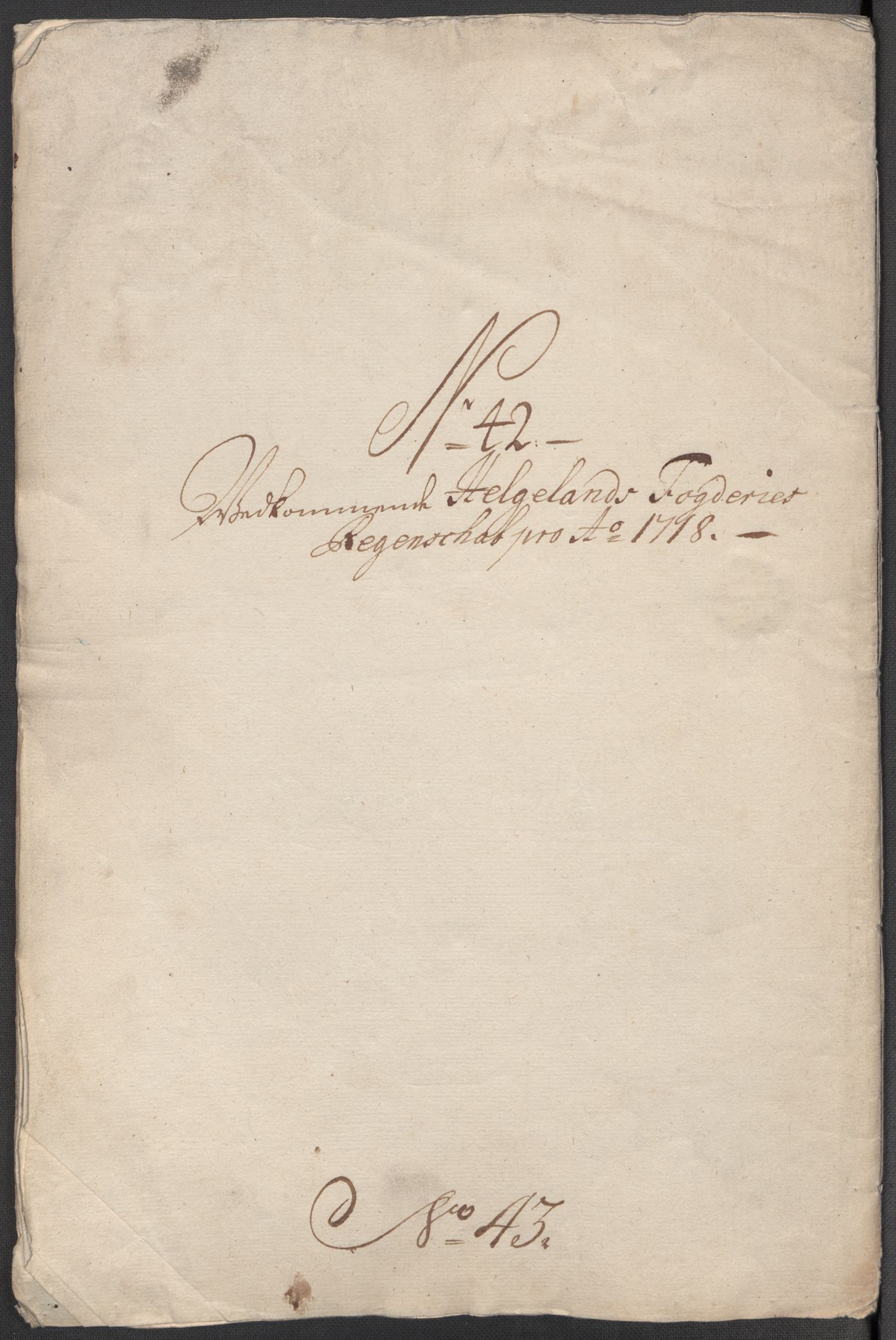 Rentekammeret inntil 1814, Reviderte regnskaper, Fogderegnskap, RA/EA-4092/R65/L4516: Fogderegnskap Helgeland, 1718, s. 283