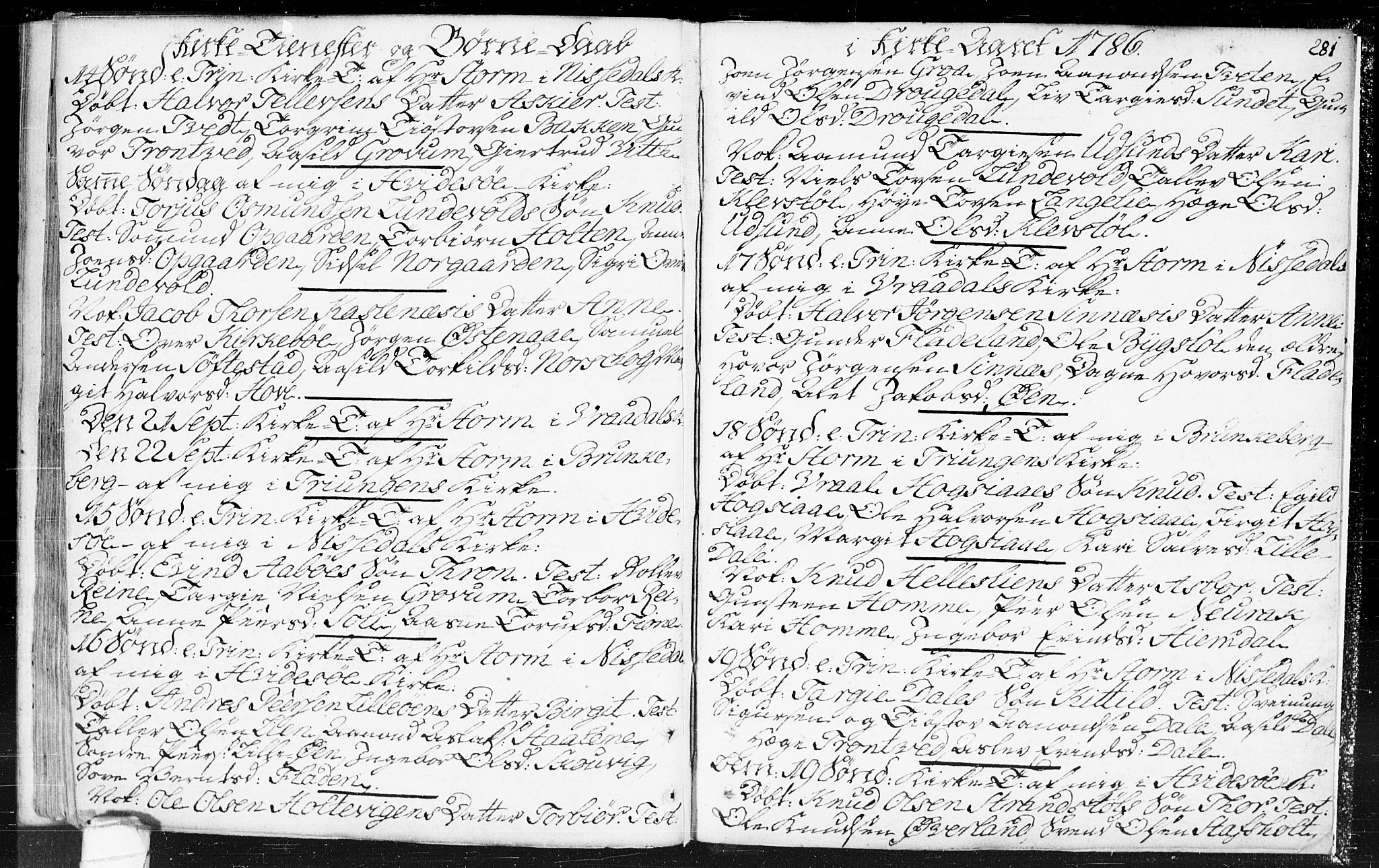 Kviteseid kirkebøker, SAKO/A-276/F/Fa/L0002: Ministerialbok nr. I 2, 1773-1786, s. 281