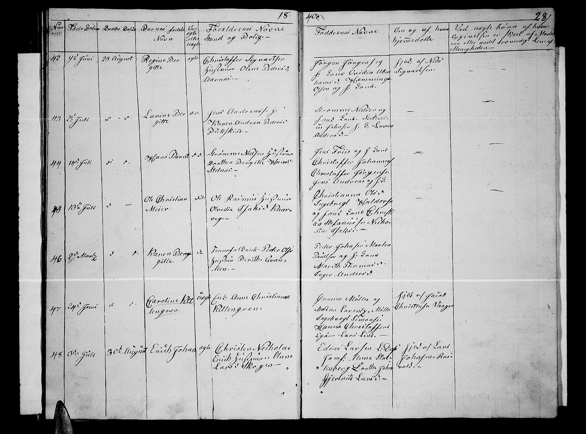 Lenvik sokneprestembete, AV/SATØ-S-1310/H/Ha/Hab/L0002klokker: Klokkerbok nr. 2, 1838-1843, s. 28