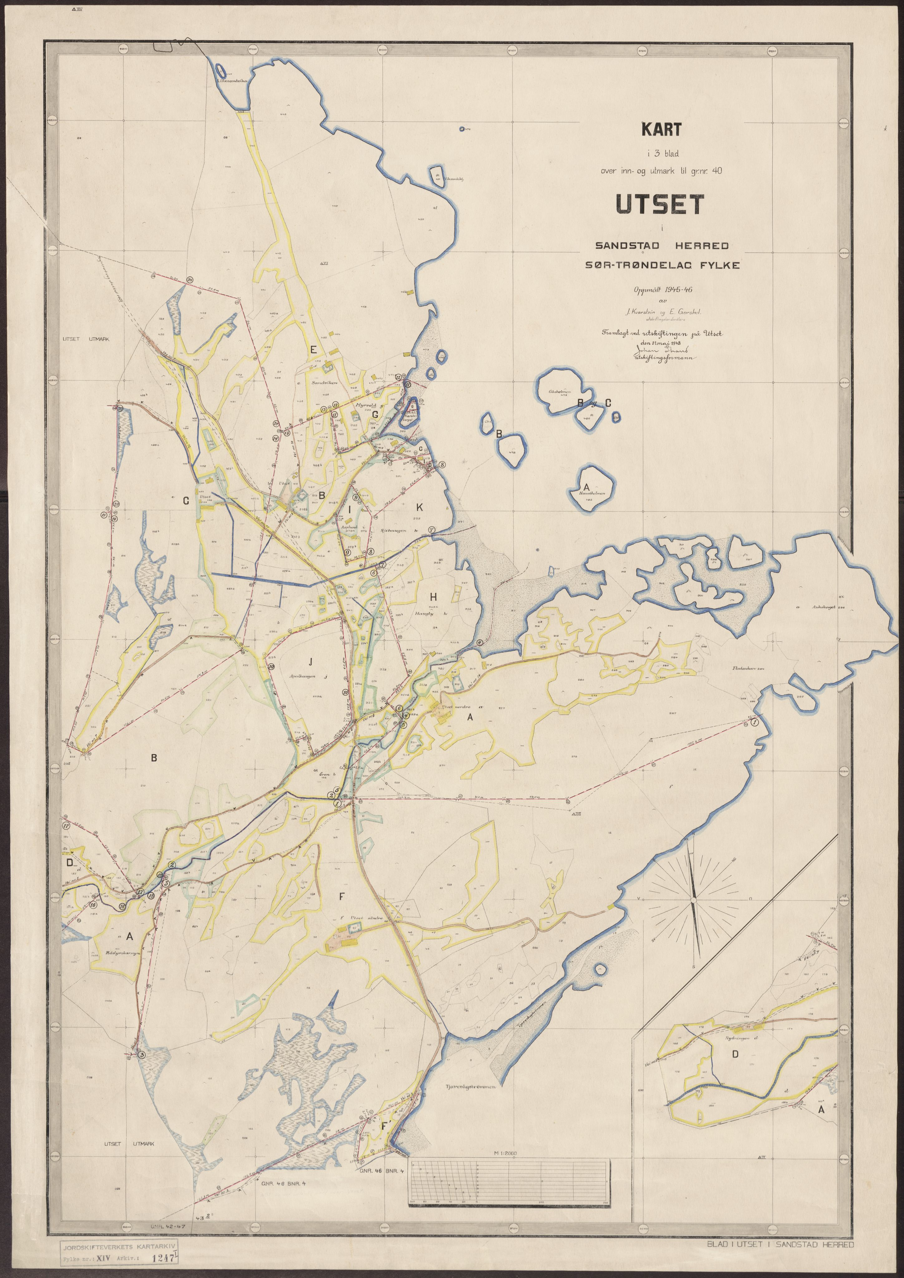 Jordskifteverkets kartarkiv, RA/S-3929/T, 1859-1988, s. 1945