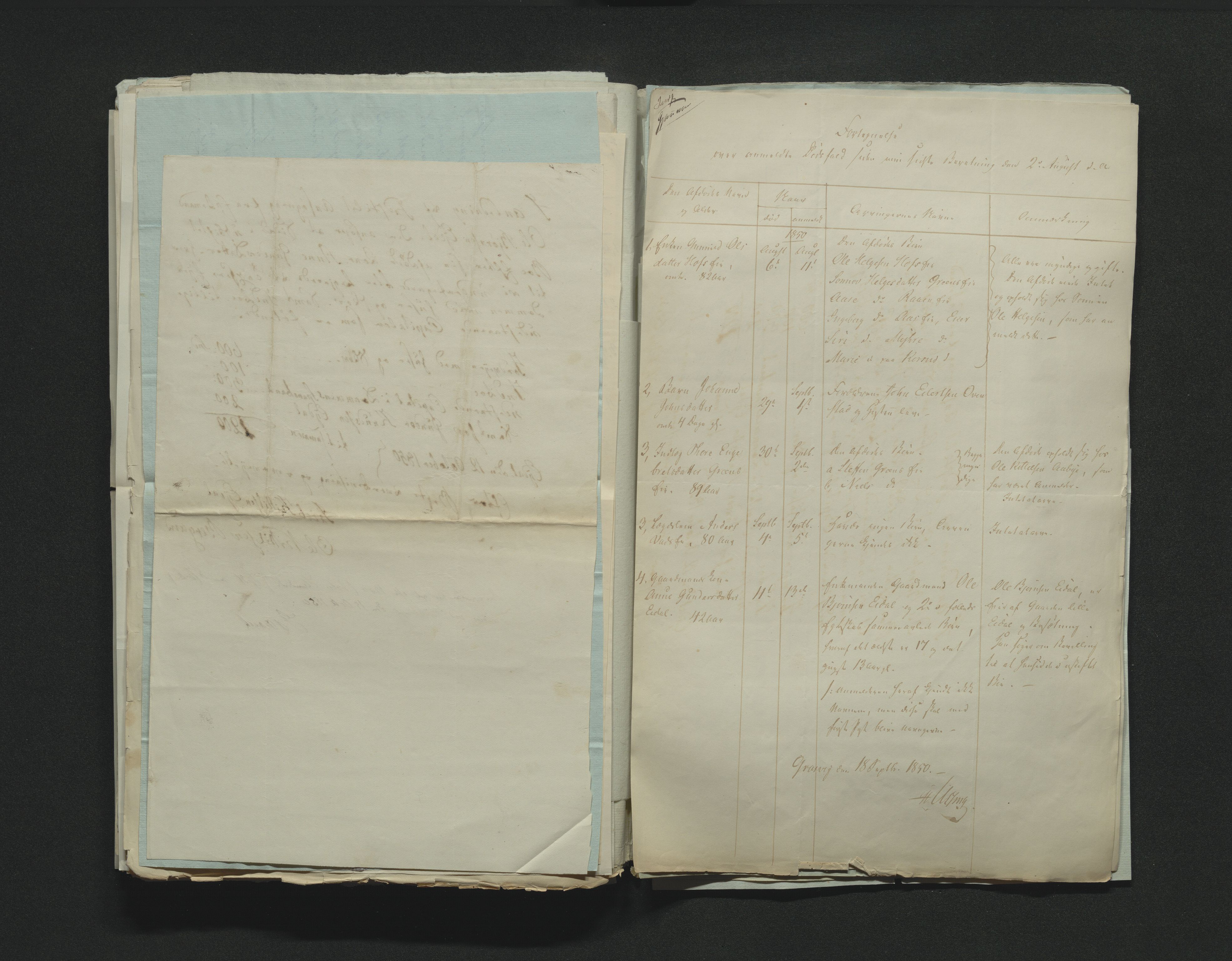 Eiker, Modum og Sigdal sorenskriveri, AV/SAKO-A-123/H/Ha/Hab/L0008: Dødsfallsmeldinger, 1850-1853