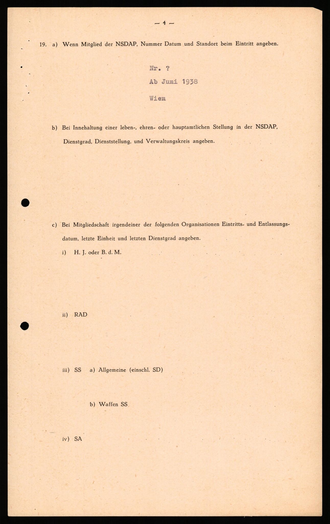 Forsvaret, Forsvarets overkommando II, AV/RA-RAFA-3915/D/Db/L0039: CI Questionaires. Tyske okkupasjonsstyrker i Norge. Østerrikere., 1945-1946, s. 379