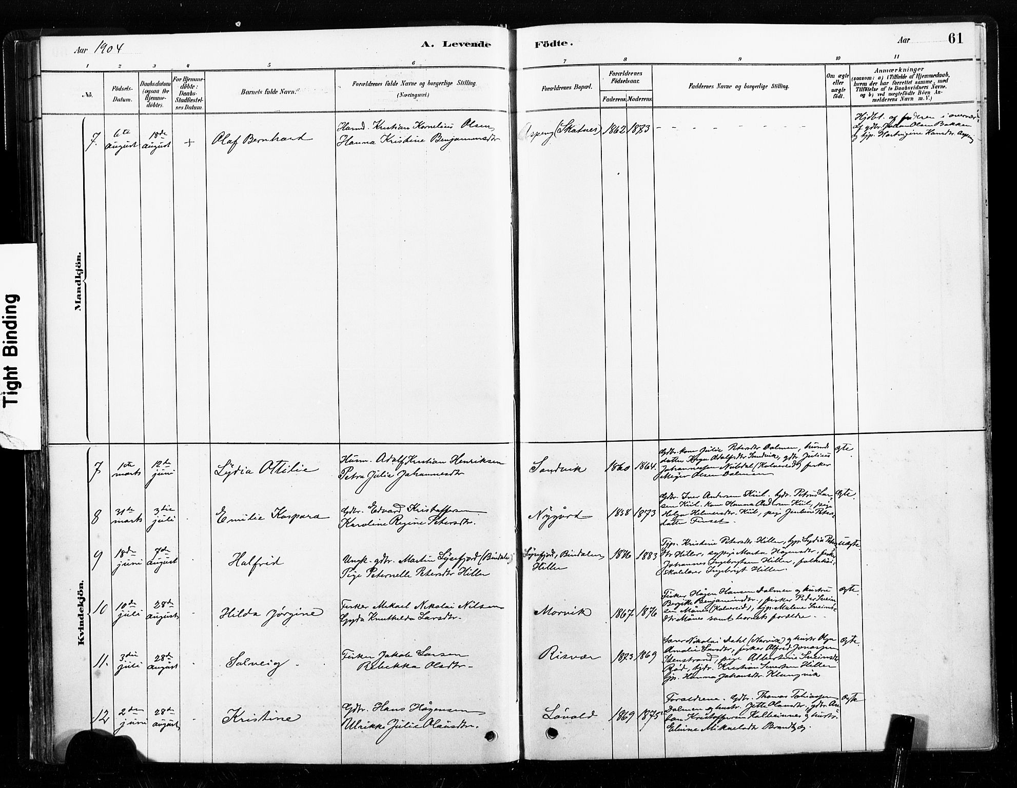 Ministerialprotokoller, klokkerbøker og fødselsregistre - Nord-Trøndelag, SAT/A-1458/789/L0705: Ministerialbok nr. 789A01, 1878-1910, s. 61