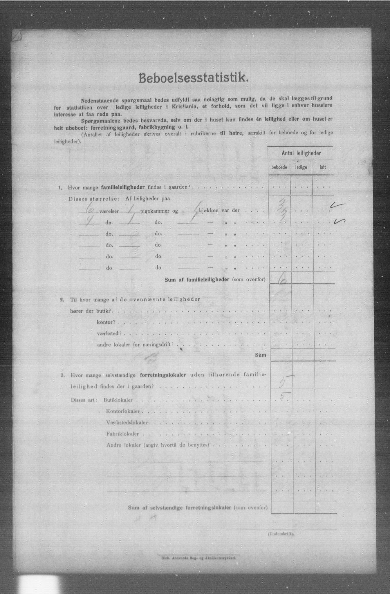 OBA, Kommunal folketelling 31.12.1904 for Kristiania kjøpstad, 1904, s. 18947