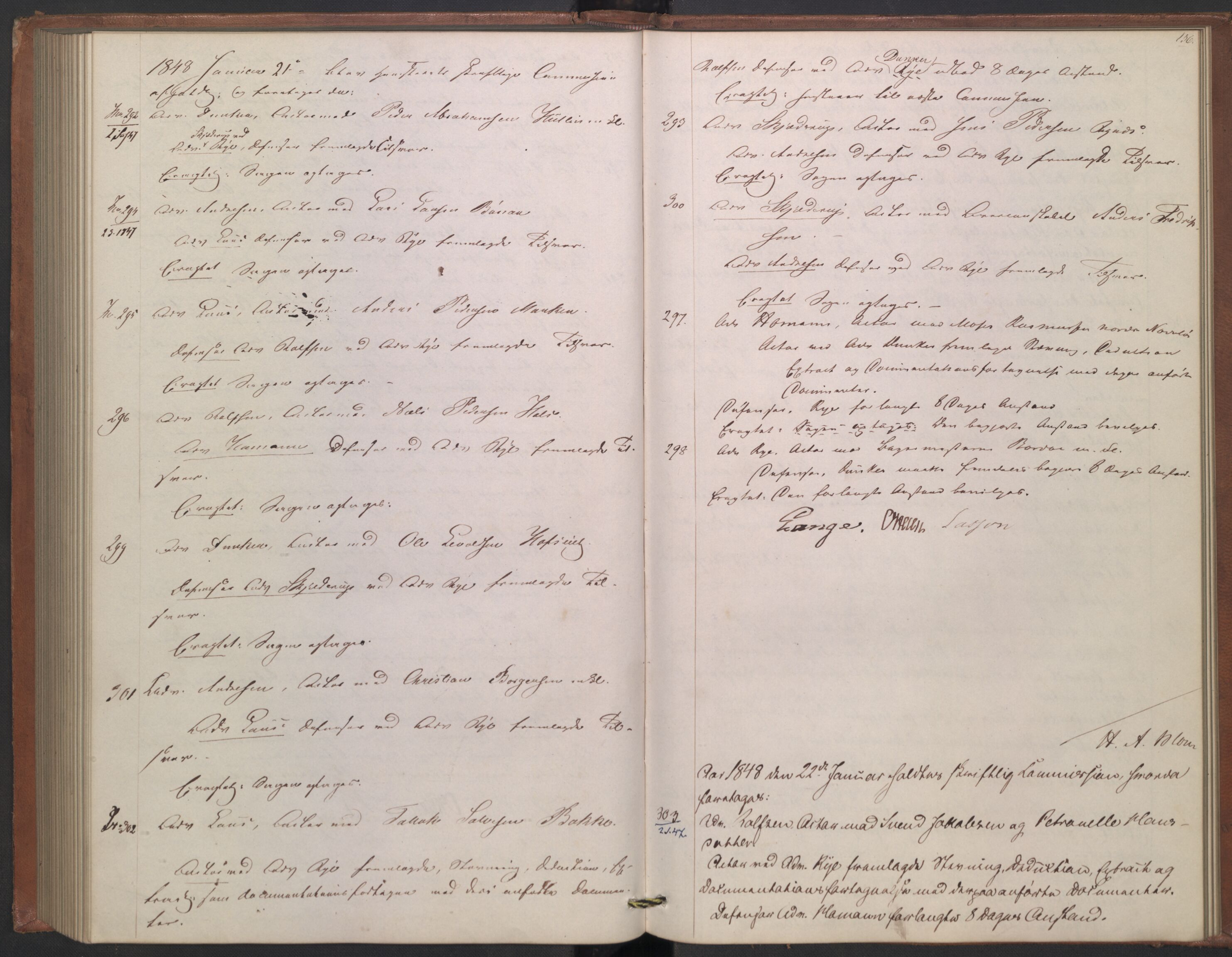 Høyesterett, AV/RA-S-1002/E/Ef/L0007: Protokoll over saker som gikk til skriftlig behandling, 1843-1848, s. 135b-136a