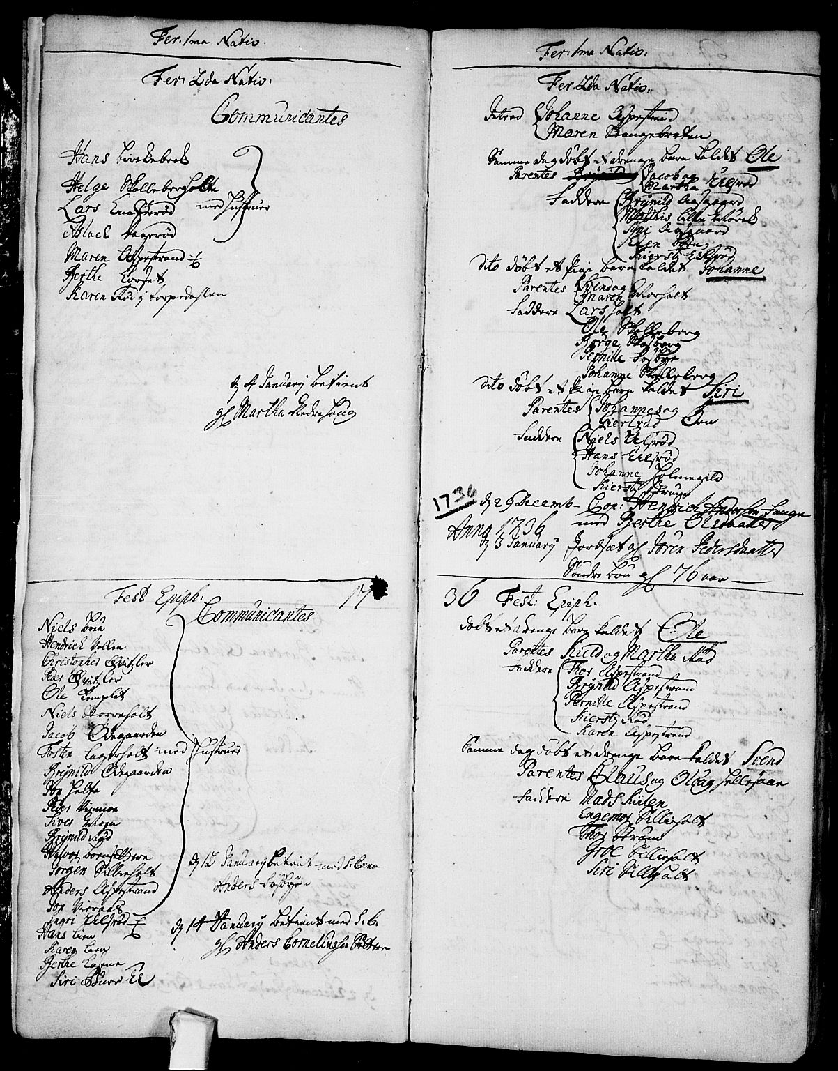 Aremark prestekontor Kirkebøker, AV/SAO-A-10899/F/Fa/L0001: Ministerialbok nr.  I 1, 1735-1744