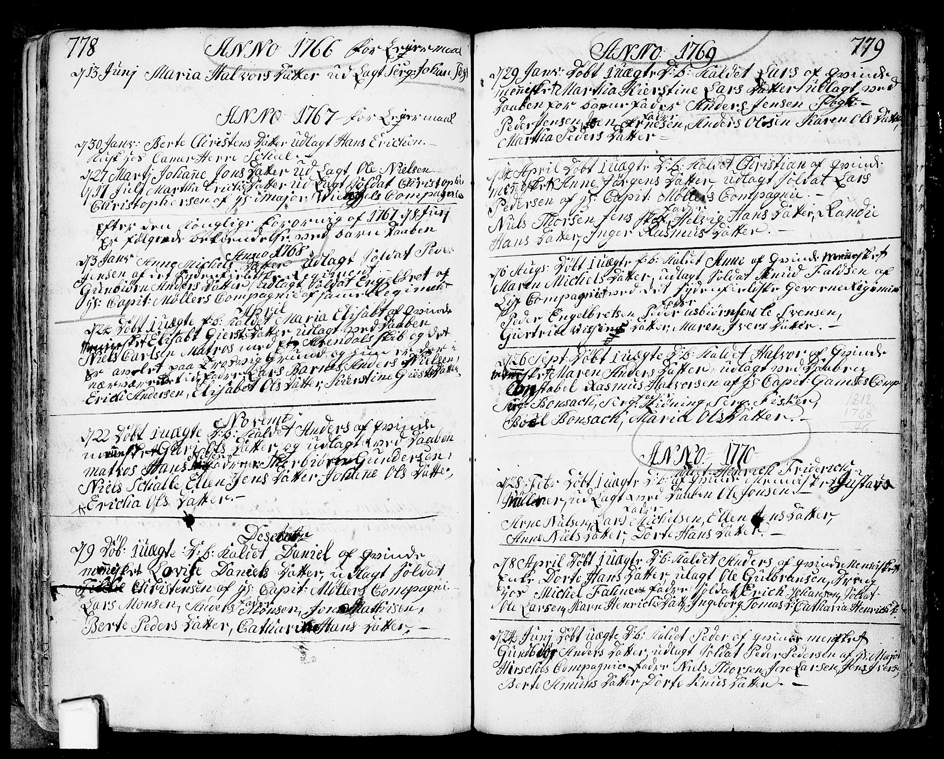 Fredrikstad prestekontor Kirkebøker, AV/SAO-A-11082/F/Fa/L0002: Ministerialbok nr. 2, 1750-1804, s. 778-779