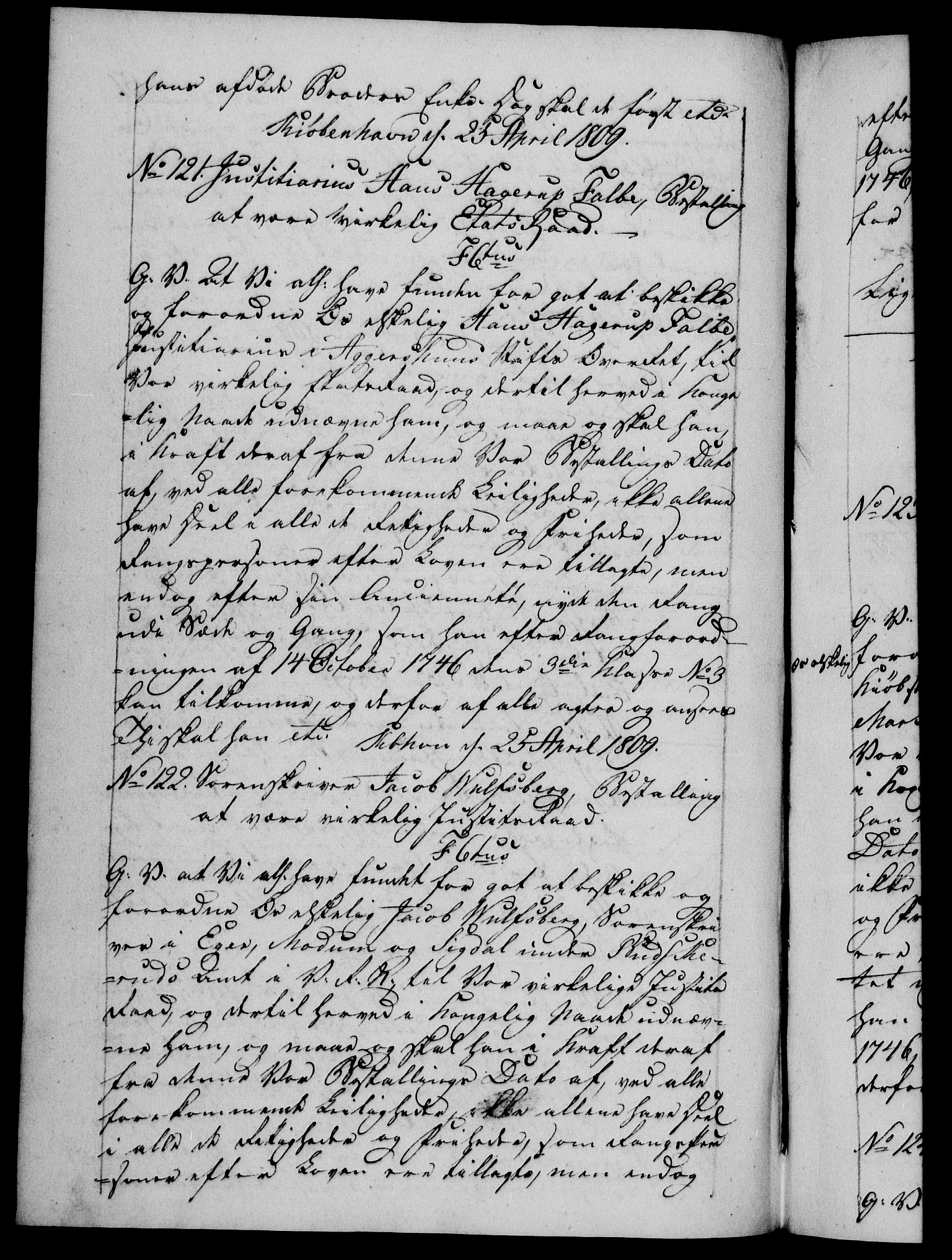 Danske Kanselli 1800-1814, RA/EA-3024/H/Hf/Hfb/Hfba/L0004: Registranter, 1808-1810, s. 151b
