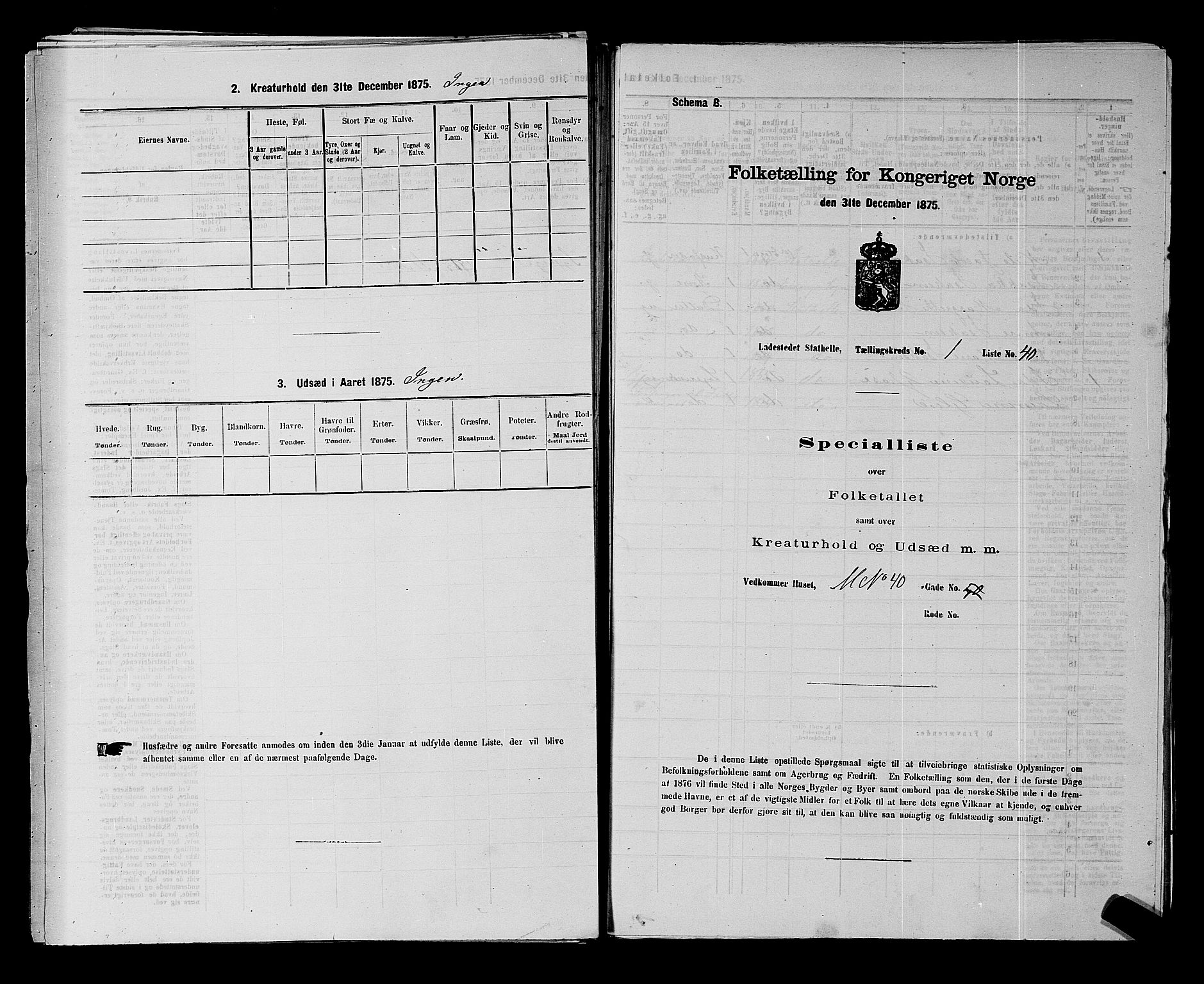 SAKO, Folketelling 1875 for 0803B Bamble prestegjeld, Stathelle ladested, 1875, s. 89