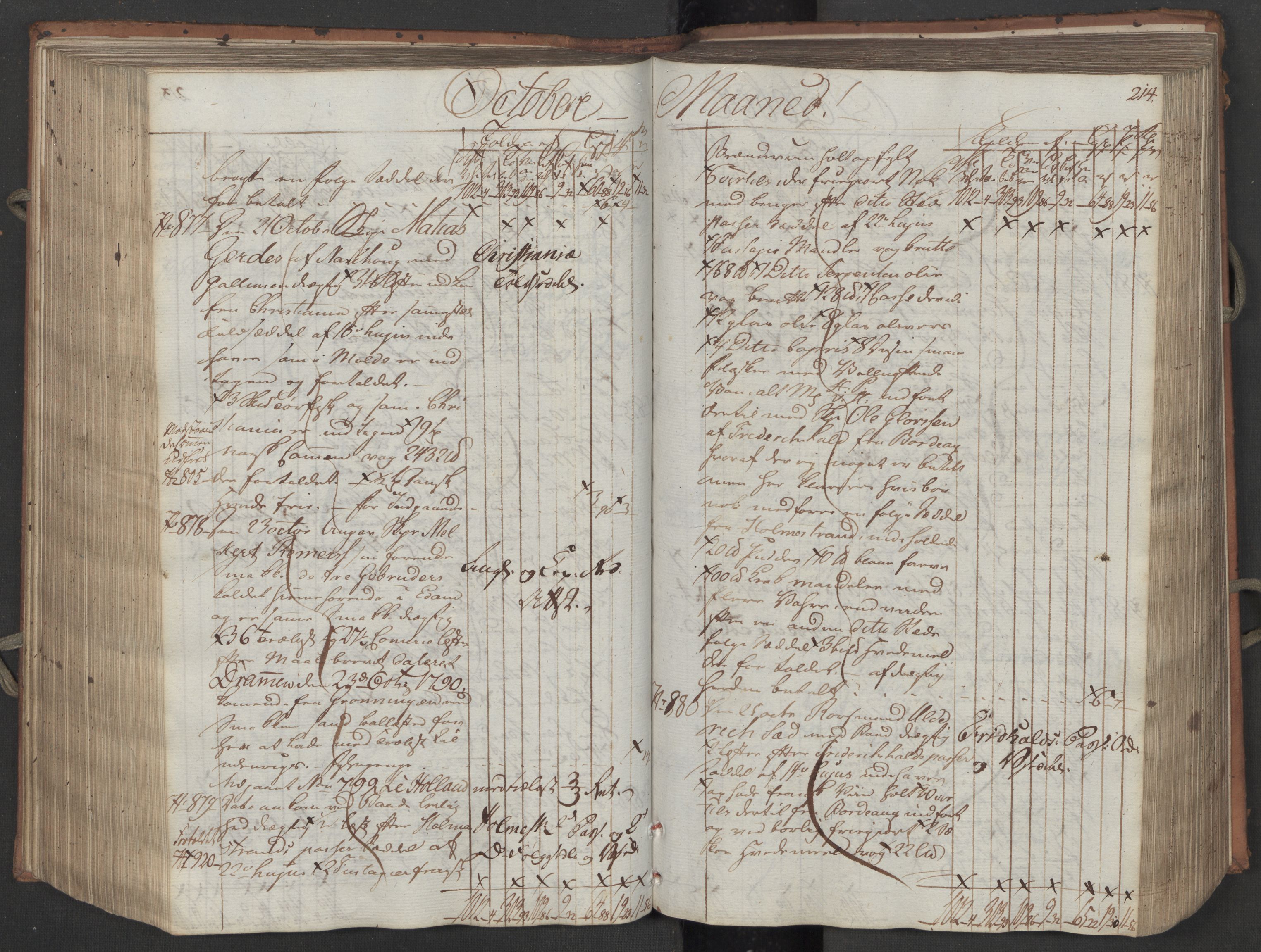 Generaltollkammeret, tollregnskaper, AV/RA-EA-5490/R08/L0158/0001: Tollregnskaper Drammen / Inngående tollbok, 1790, s. 214