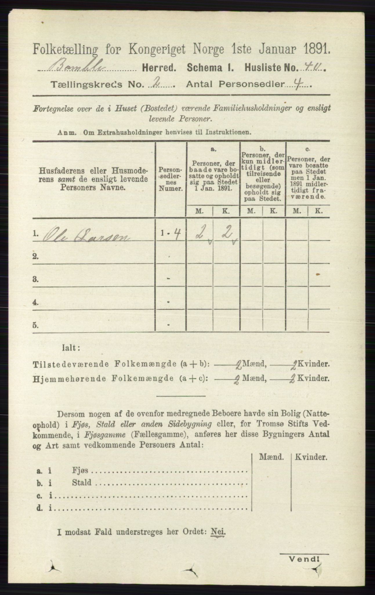 RA, Folketelling 1891 for 0814 Bamble herred, 1891, s. 981