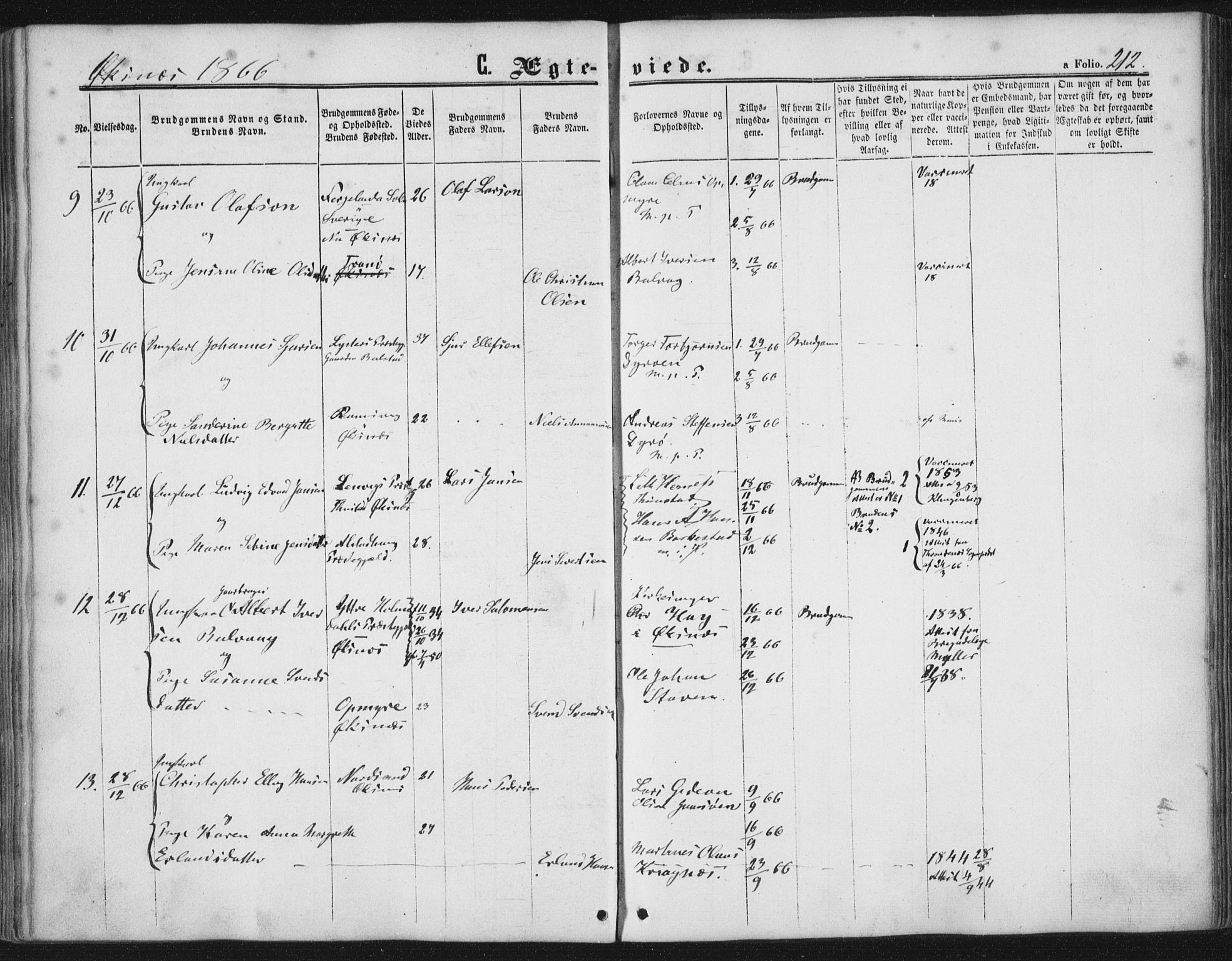 Ministerialprotokoller, klokkerbøker og fødselsregistre - Nordland, AV/SAT-A-1459/893/L1333: Ministerialbok nr. 893A06, 1858-1866, s. 212