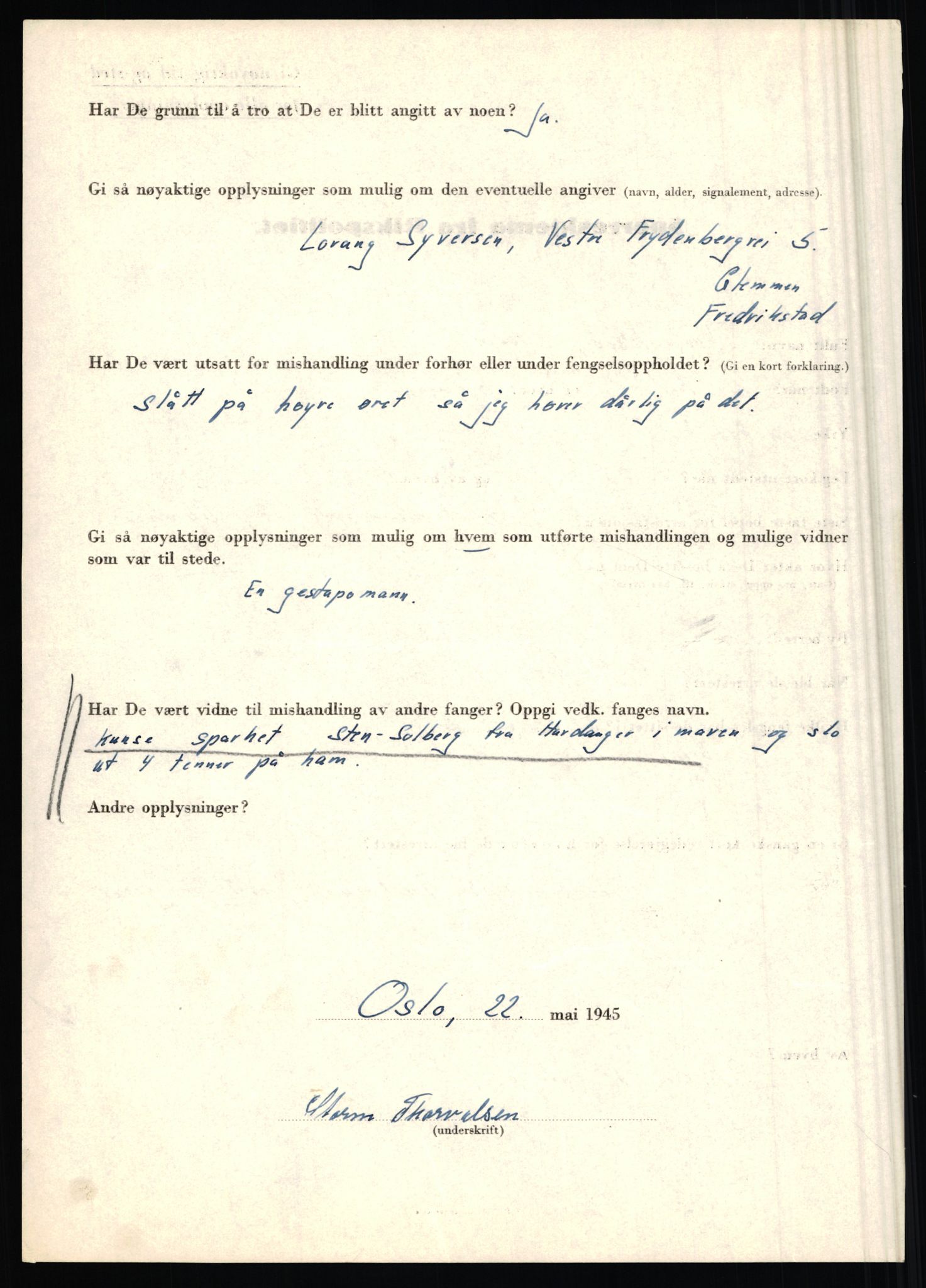 Rikspolitisjefen, AV/RA-S-1560/L/L0017: Tidemann, Hermann G. - Veum, Tjostolv, 1940-1945, s. 352