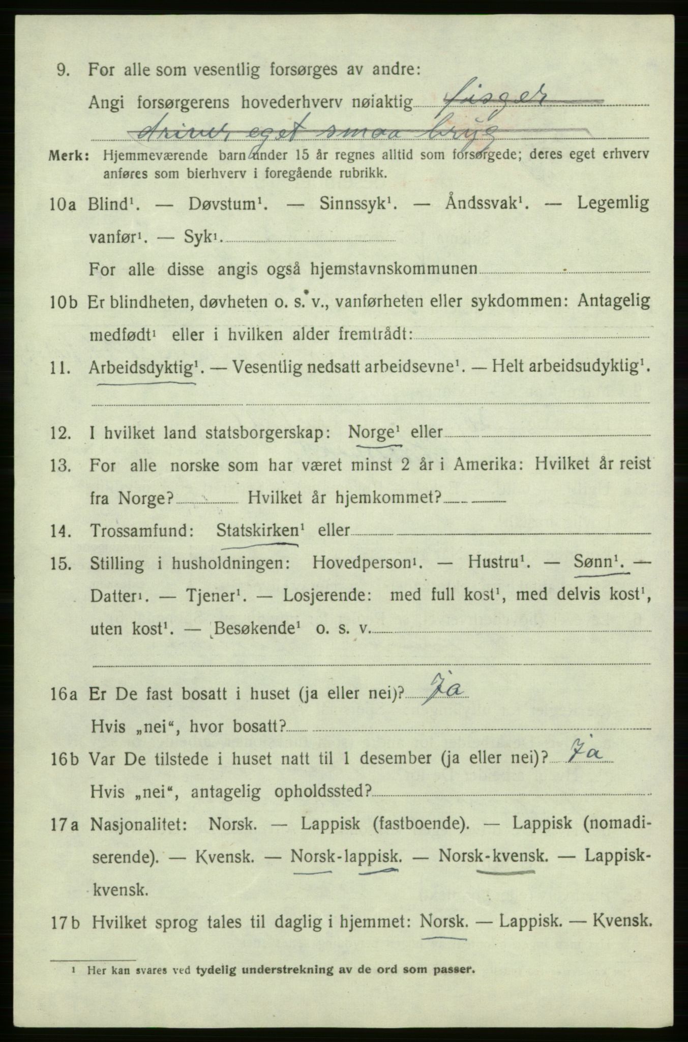 SATØ, Folketelling 1920 for 2015 Hasvik herred, 1920, s. 1762