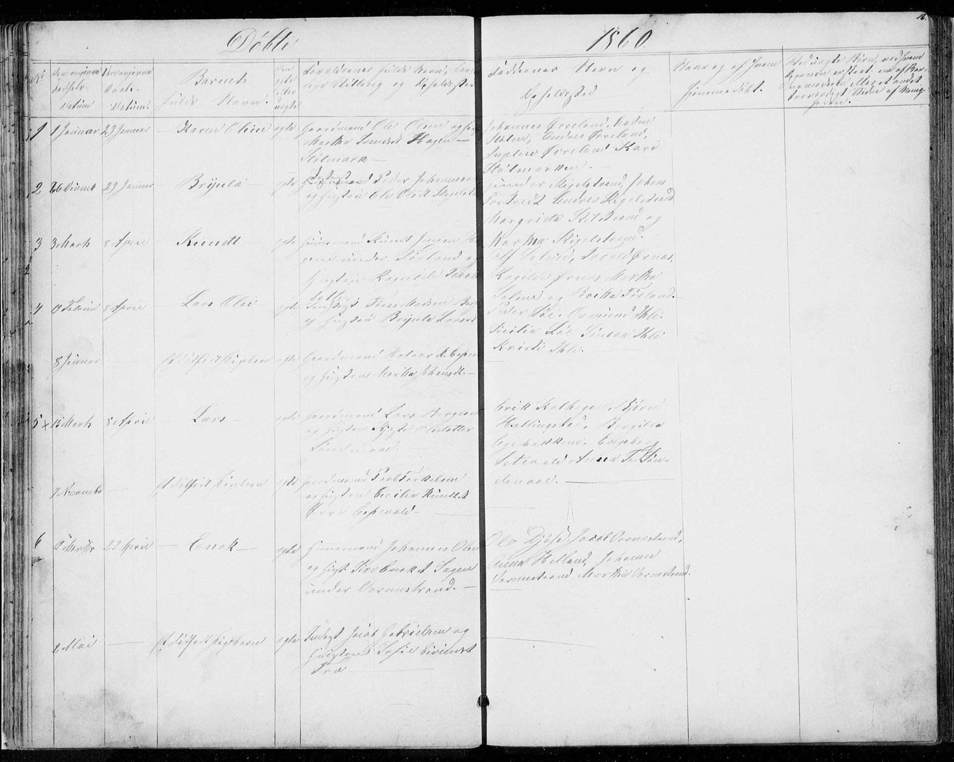Vikedal sokneprestkontor, AV/SAST-A-101840/01/V: Klokkerbok nr. B 9, 1856-1878, s. 16