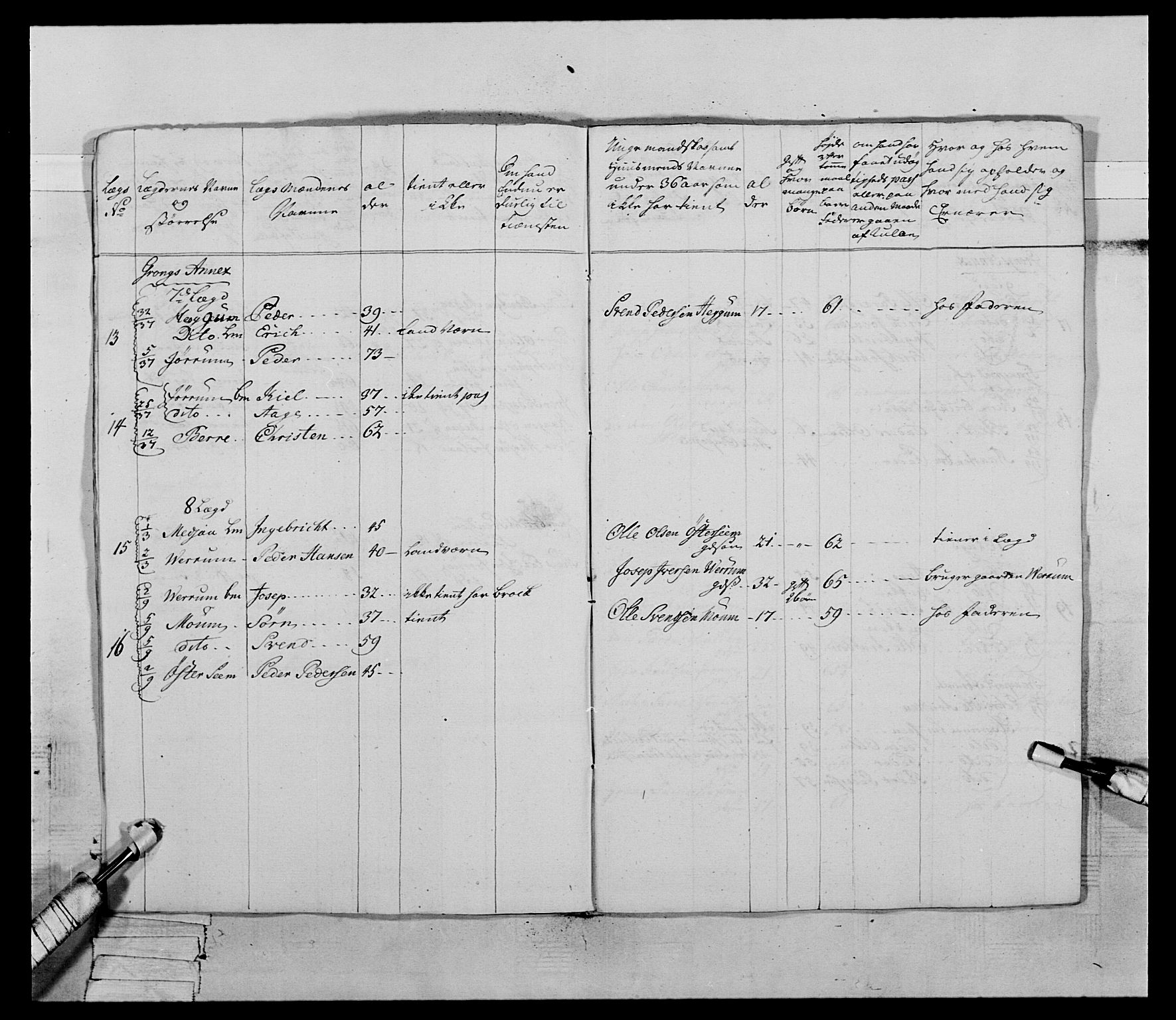 Generalitets- og kommissariatskollegiet, Det kongelige norske kommissariatskollegium, AV/RA-EA-5420/E/Eh/L0070: 1. Trondheimske nasjonale infanteriregiment, 1764-1769, s. 61