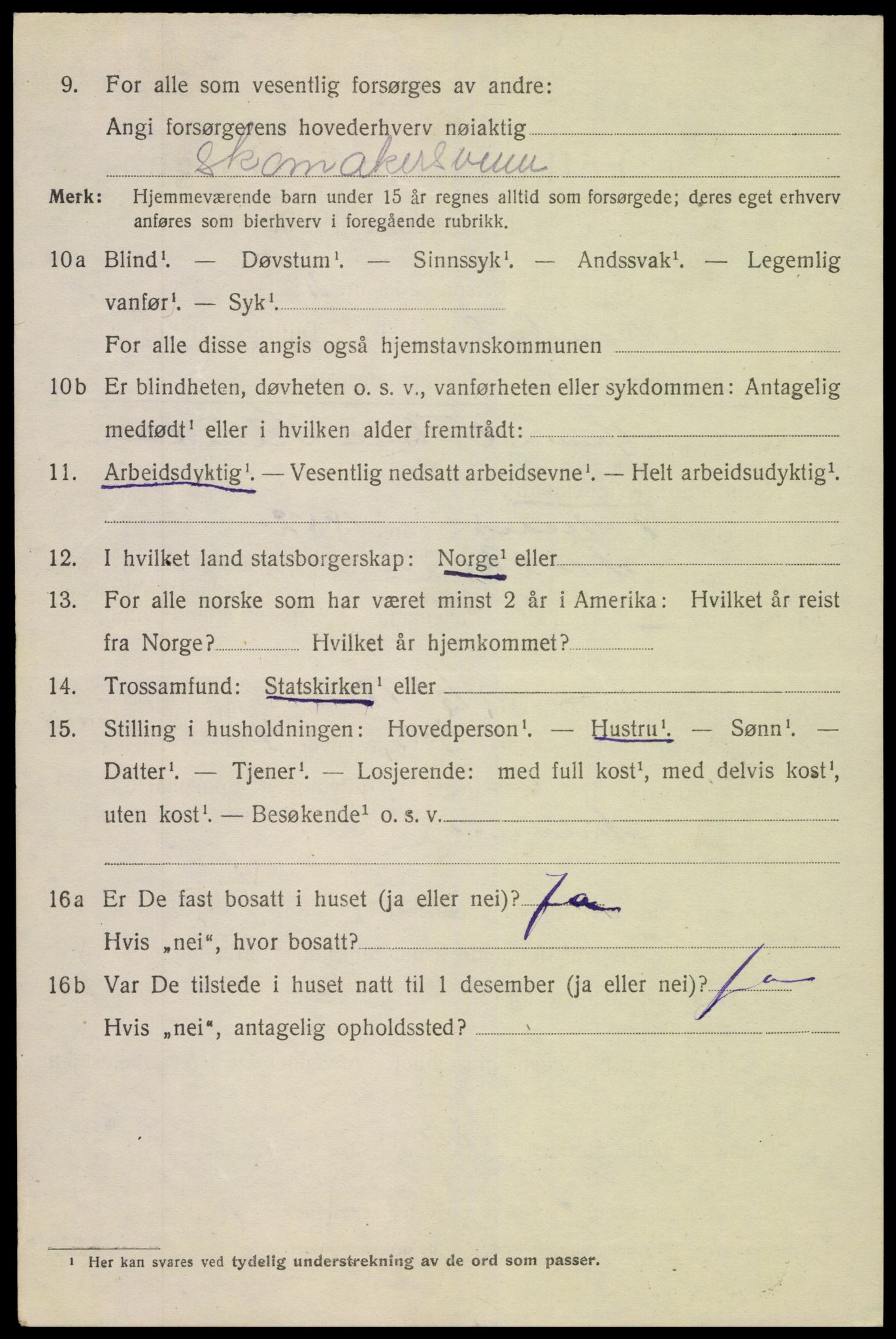 SAK, Folketelling 1920 for 0903 Arendal kjøpstad, 1920, s. 12465