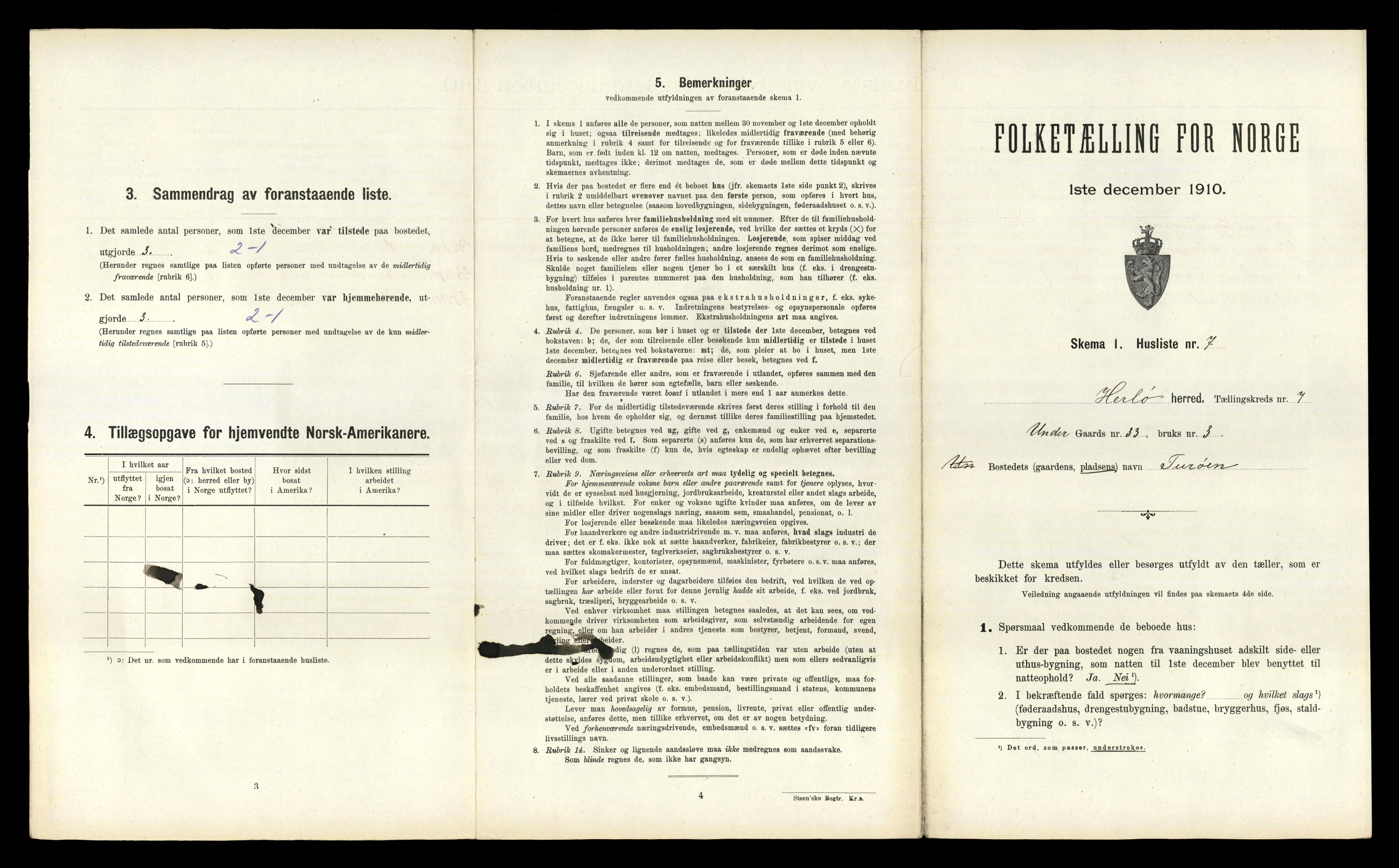 RA, Folketelling 1910 for 1258 Herdla herred, 1910, s. 664