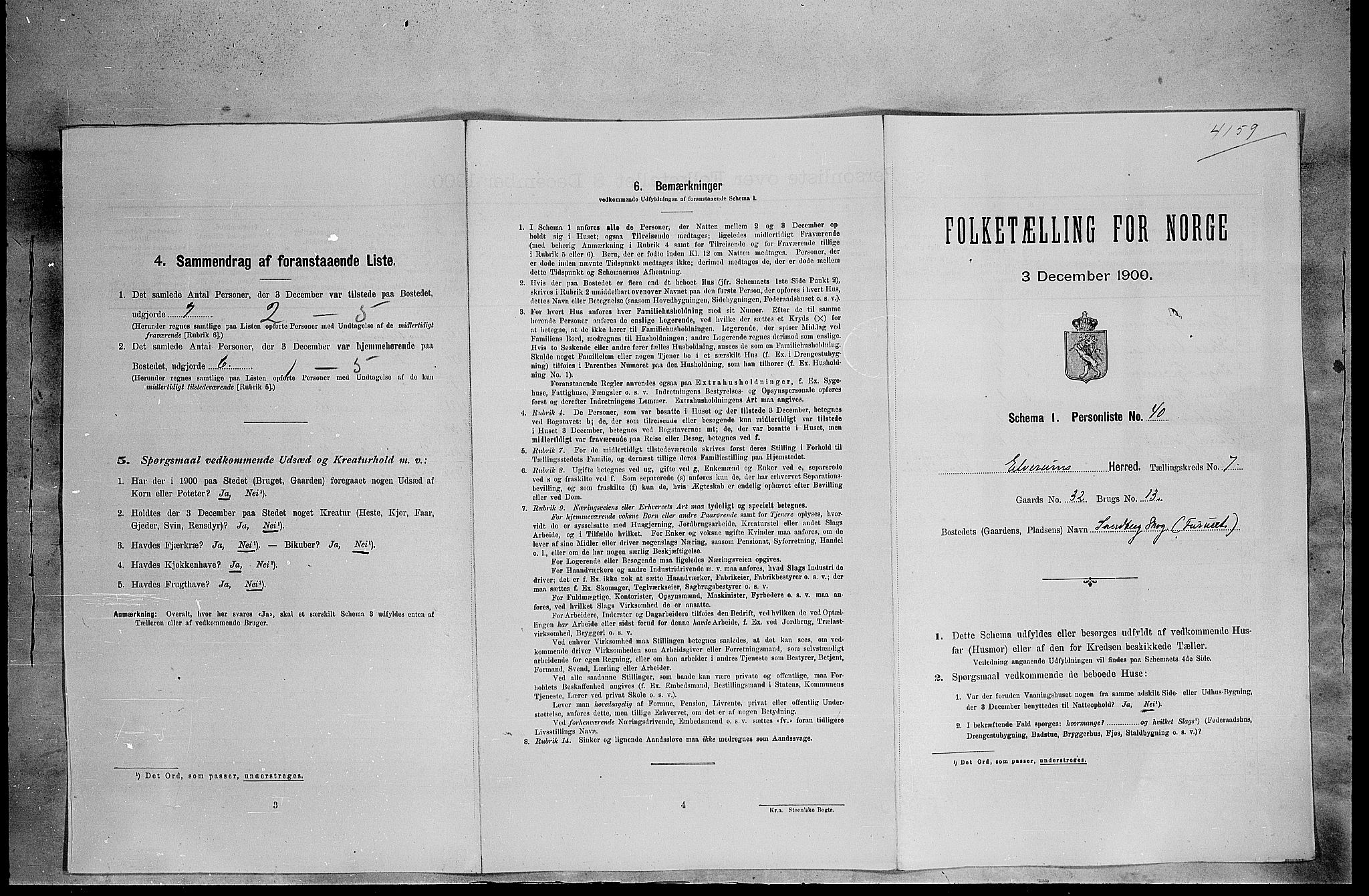 SAH, Folketelling 1900 for 0427 Elverum herred, 1900, s. 873