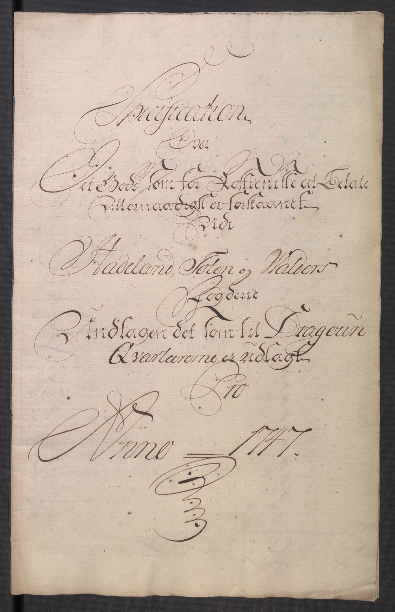 Rentekammeret inntil 1814, Reviderte regnskaper, Fogderegnskap, RA/EA-4092/R18/L1346: Fogderegnskap Hadeland, Toten og Valdres, 1747-1748, s. 157