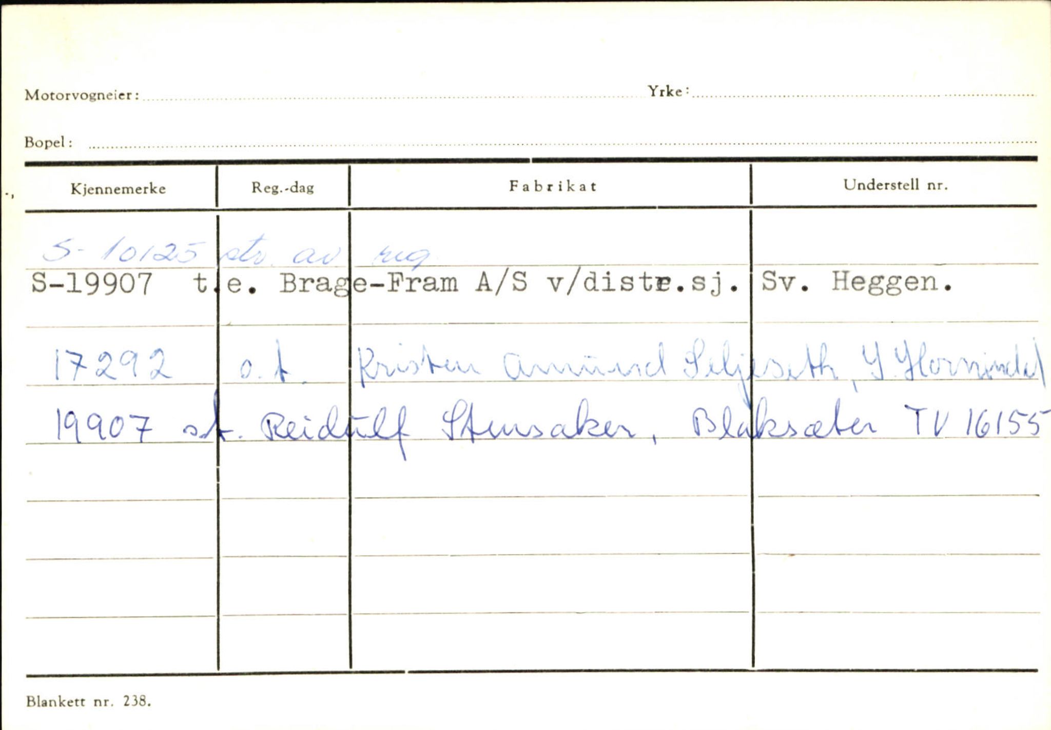 Statens vegvesen, Sogn og Fjordane vegkontor, SAB/A-5301/4/F/L0131: Eigarregister Høyanger P-Å. Stryn S-Å, 1945-1975, s. 2269