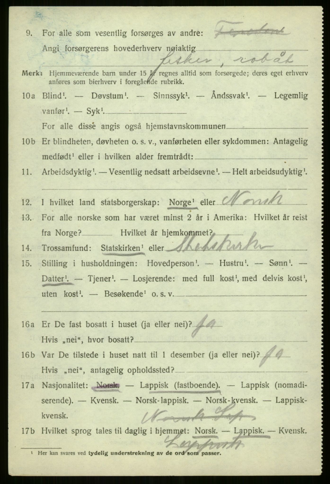 SATØ, Folketelling 1920 for 1938 Lyngen herred, 1920, s. 4082