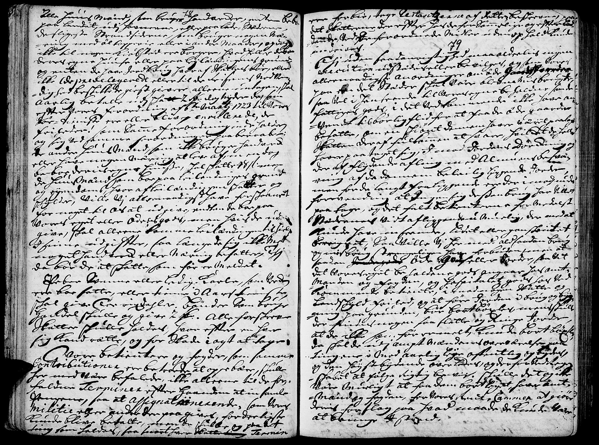 Hof prestekontor, AV/SAH-PREST-038/H/Ha/Haa/L0002: Ministerialbok nr. 2, 1720-1749, s. 78-79
