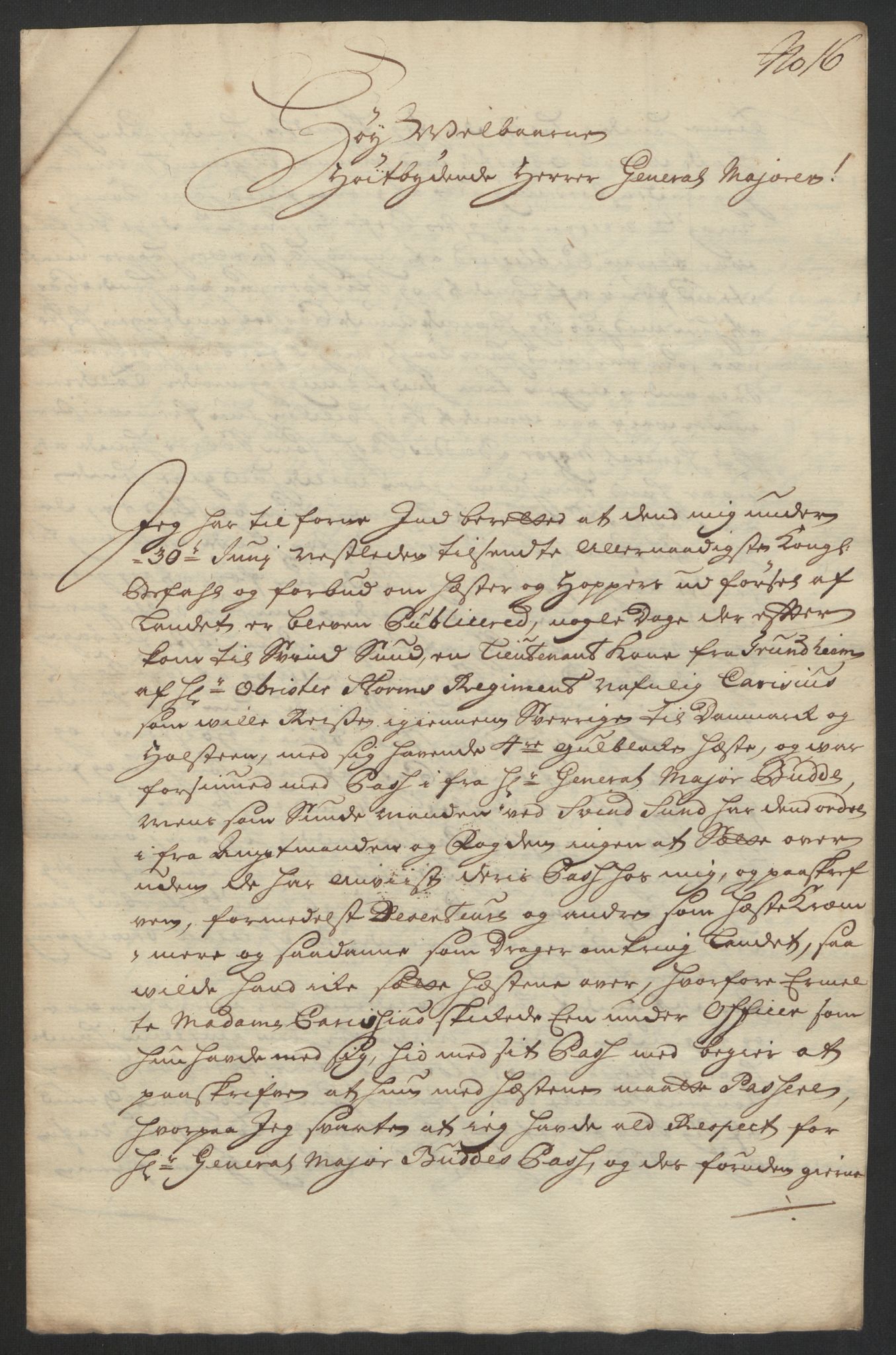 Kommanderende general (KG I) med Det norske krigsdirektorium, AV/RA-EA-5419/D/L0153: Fredriksten festning: Brev, inventarfortegnelser og regnskapsekstrakter, 1724-1729, s. 281