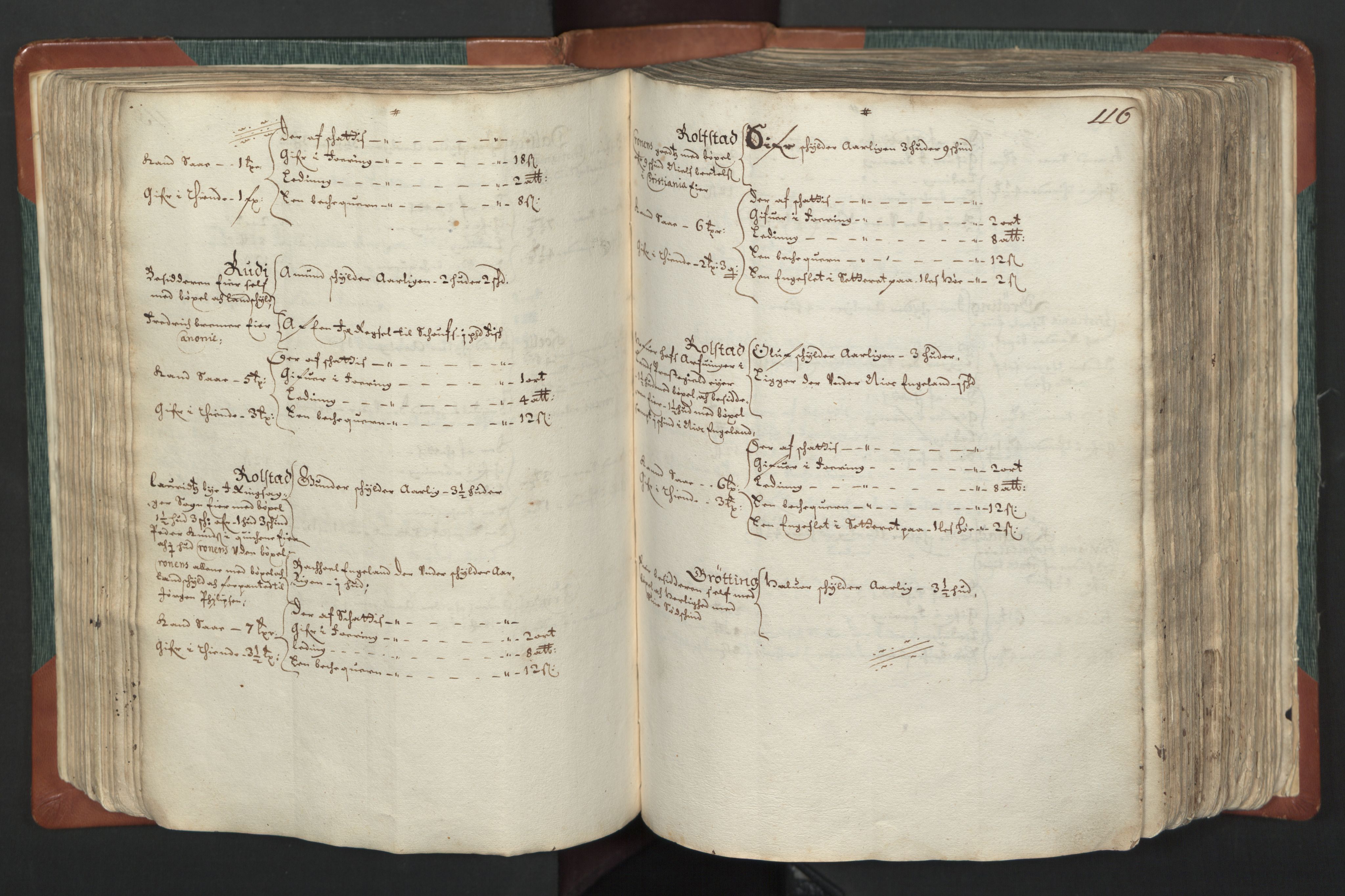 Rentekammeret inntil 1814, Realistisk ordnet avdeling, AV/RA-EA-4070/L/L0008: Oppland lagdømme. Alminnelig jordebok med skatteligning for Gudbrandsdalen og Hedemarken., 1661, s. 115b-116a