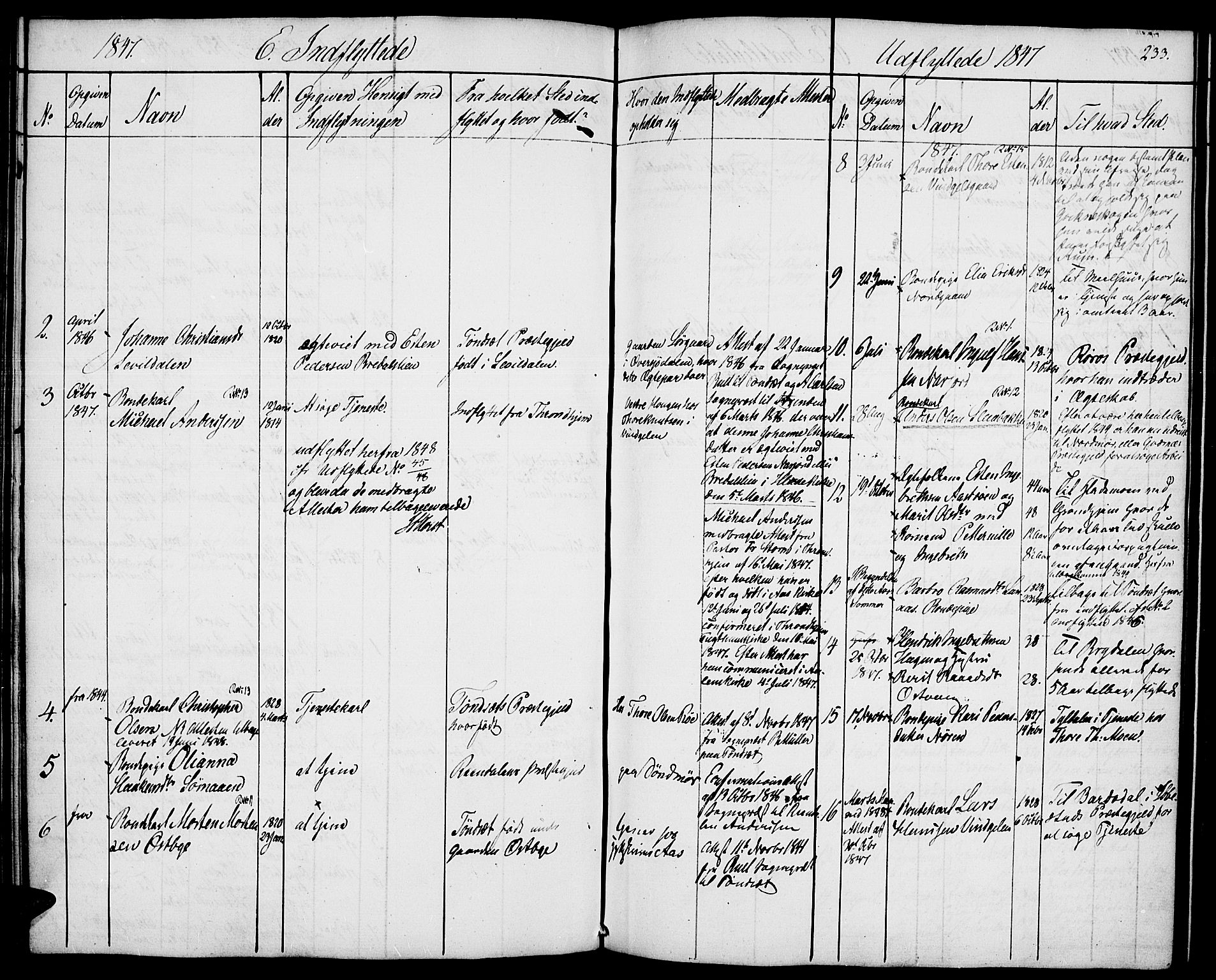 Tolga prestekontor, AV/SAH-PREST-062/K/L0005: Ministerialbok nr. 5, 1836-1852, s. 233
