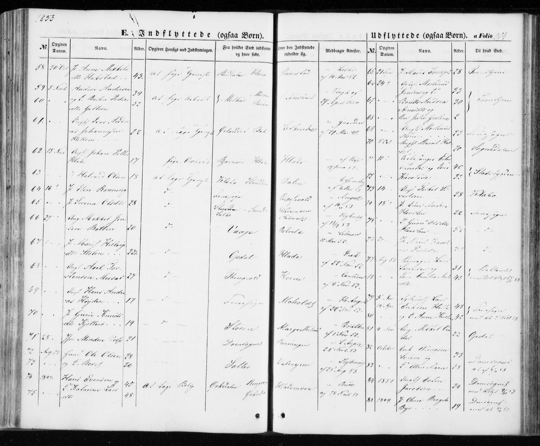 Ministerialprotokoller, klokkerbøker og fødselsregistre - Sør-Trøndelag, AV/SAT-A-1456/606/L0291: Ministerialbok nr. 606A06, 1848-1856, s. 304