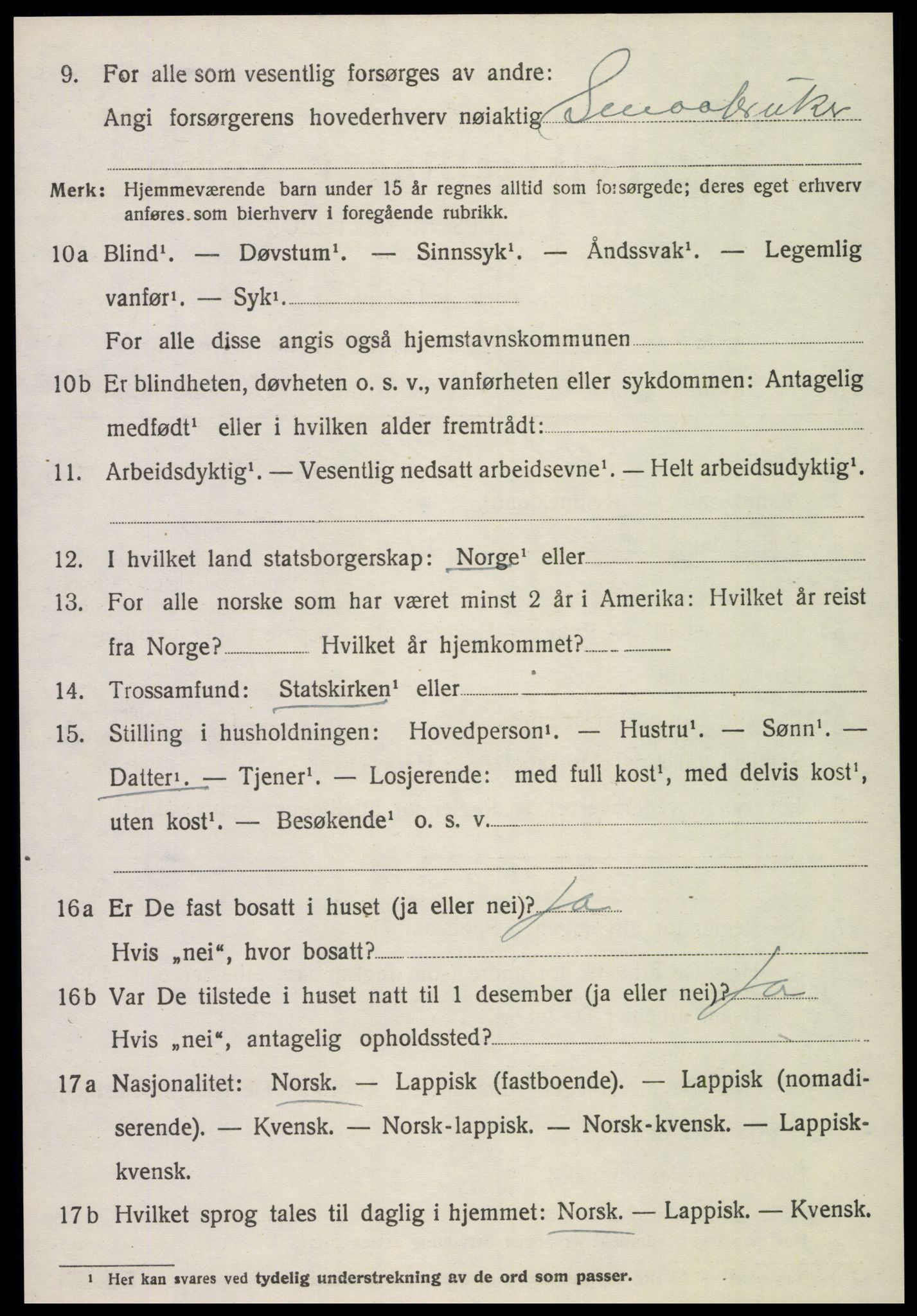SAT, Folketelling 1920 for 1728 Sandvollan herred, 1920, s. 640