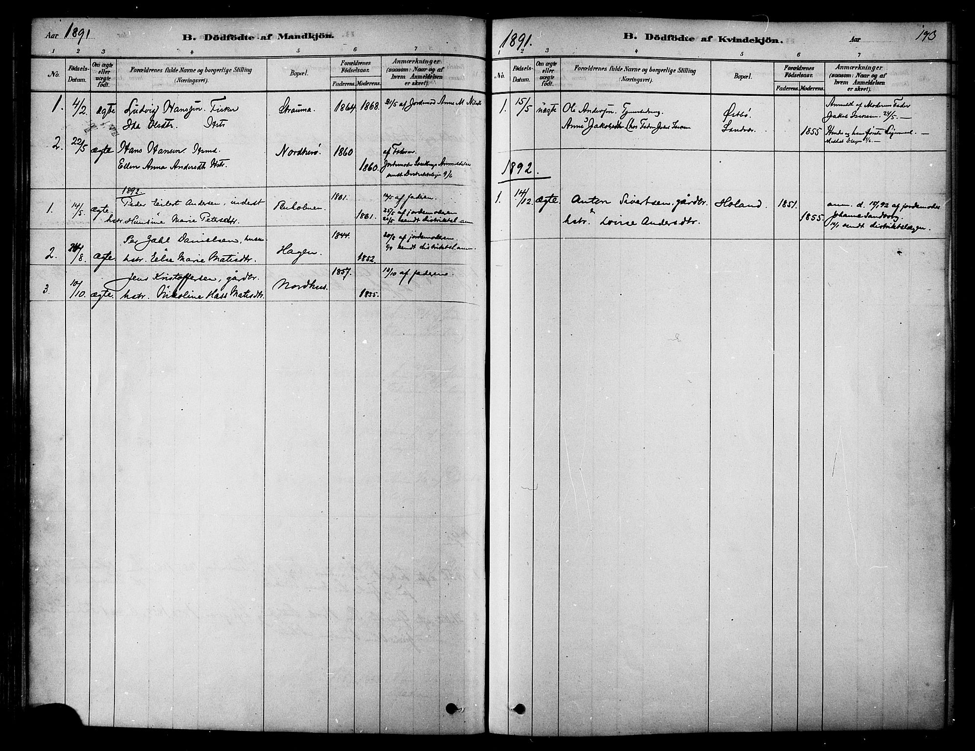 Ministerialprotokoller, klokkerbøker og fødselsregistre - Nordland, AV/SAT-A-1459/834/L0507: Ministerialbok nr. 834A05, 1878-1892, s. 193