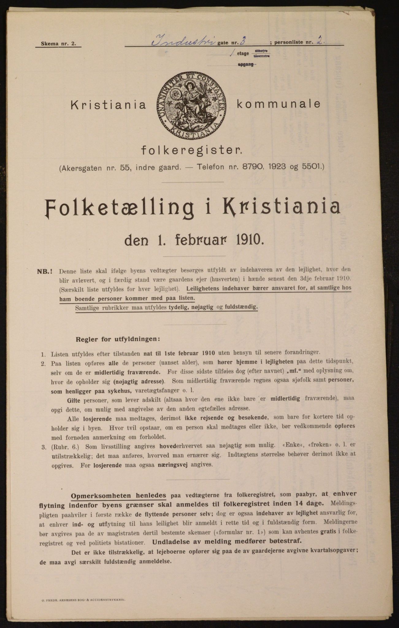 OBA, Kommunal folketelling 1.2.1910 for Kristiania, 1910, s. 42268